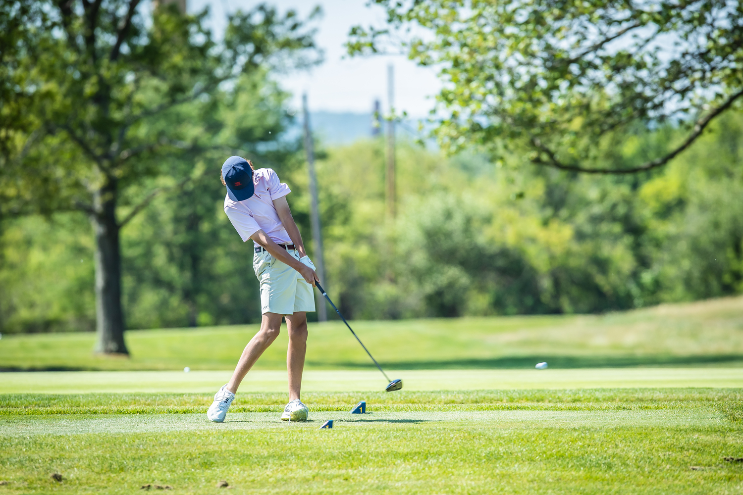 Westhampton Beach sophomore Owen Jessop competing at the New York State Boys Golf Championships.   DAVID WILLIAMS/BEYOND THE PRINT