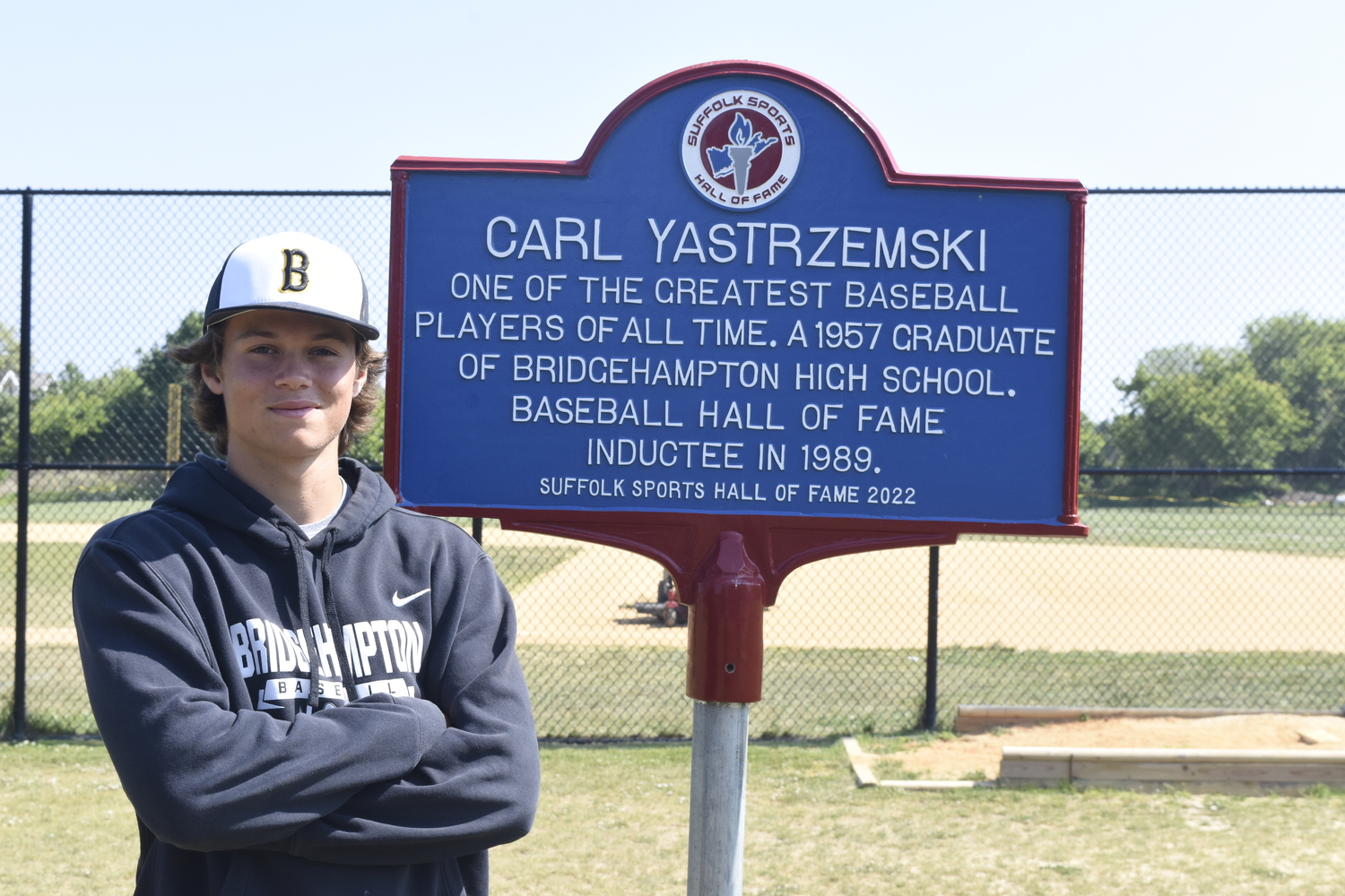 Ross junior Milo Tompkins was named League X MVP this season playing for the Bridgehampton/Ross baseball team. That led to him being nominated for the Carl Yastrzemski Award as the top baseball player in Suffolk County.   DREW BUDD