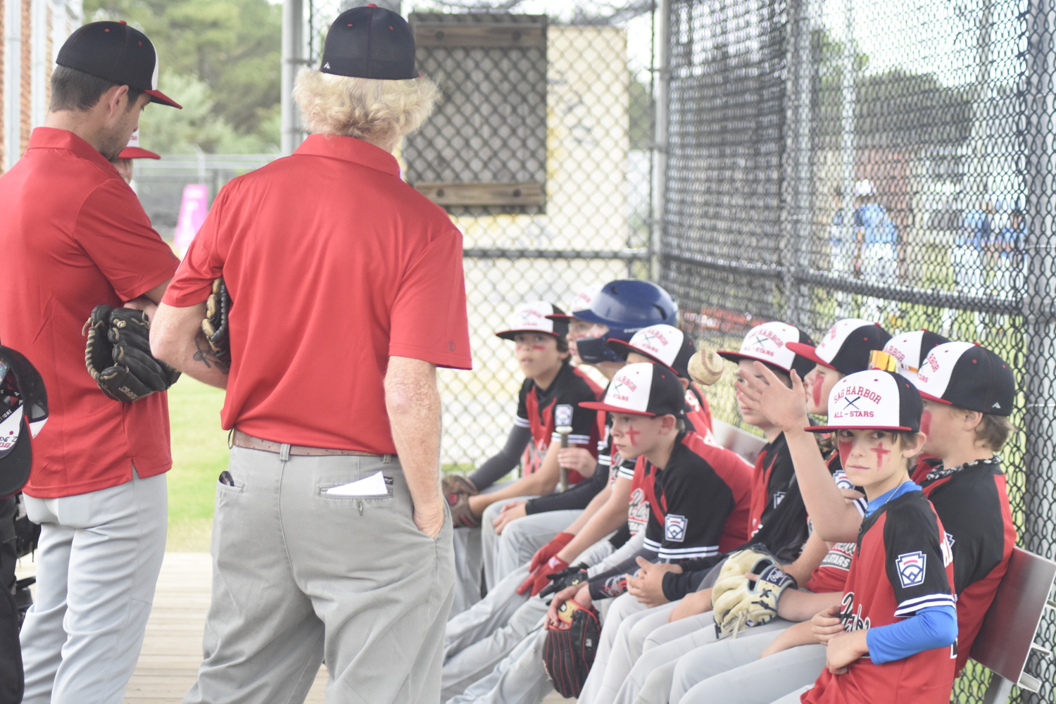 The Sag Harbor 12U All-Stars get ready to play their first game of the District 36 Tournament on Thursday, June 22, against East End Little League at Hampton West Park in Westhampton.   DREW BUDD