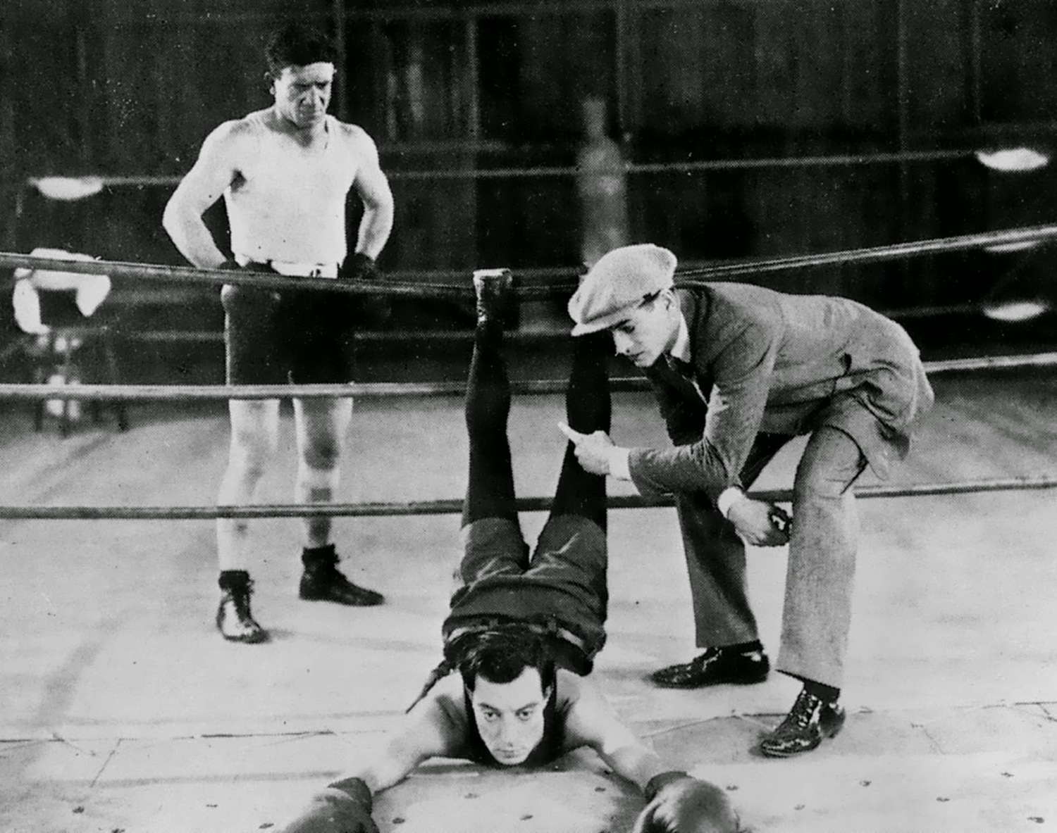 Buster Keaton stars in the 1926 boxing film “Battling Butler.” COHEN ARCHIVES