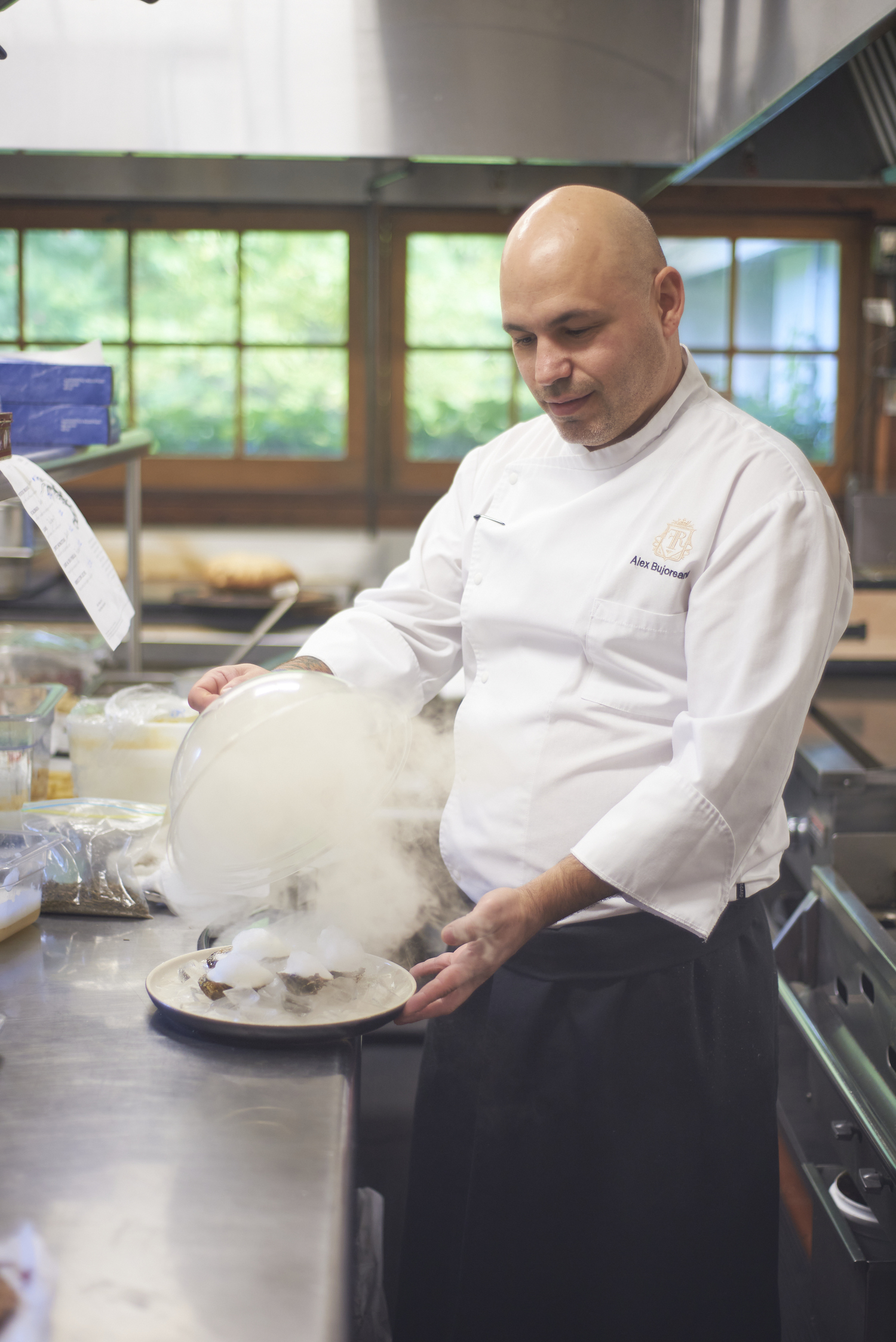 Chef Alex Bujoreanu brings the flavors of his native Spain to R.Aire's evening service. DOUG YOUNG