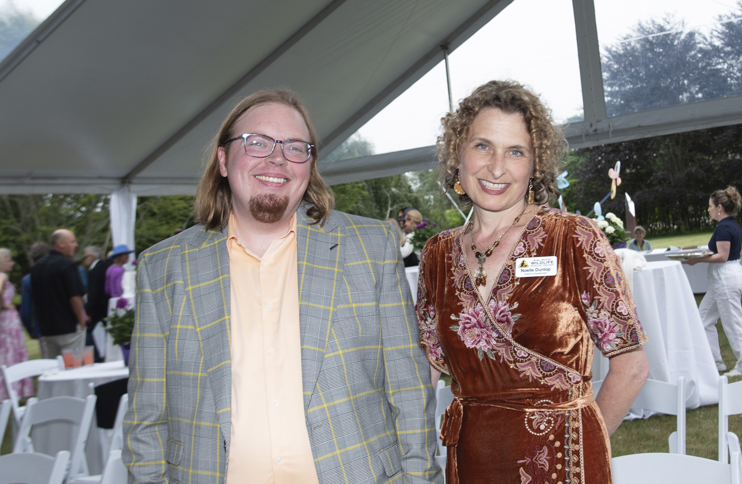 Wildlife Rescue Center Executive Director Christian Strub with Director of Development Noelle Dunlop.