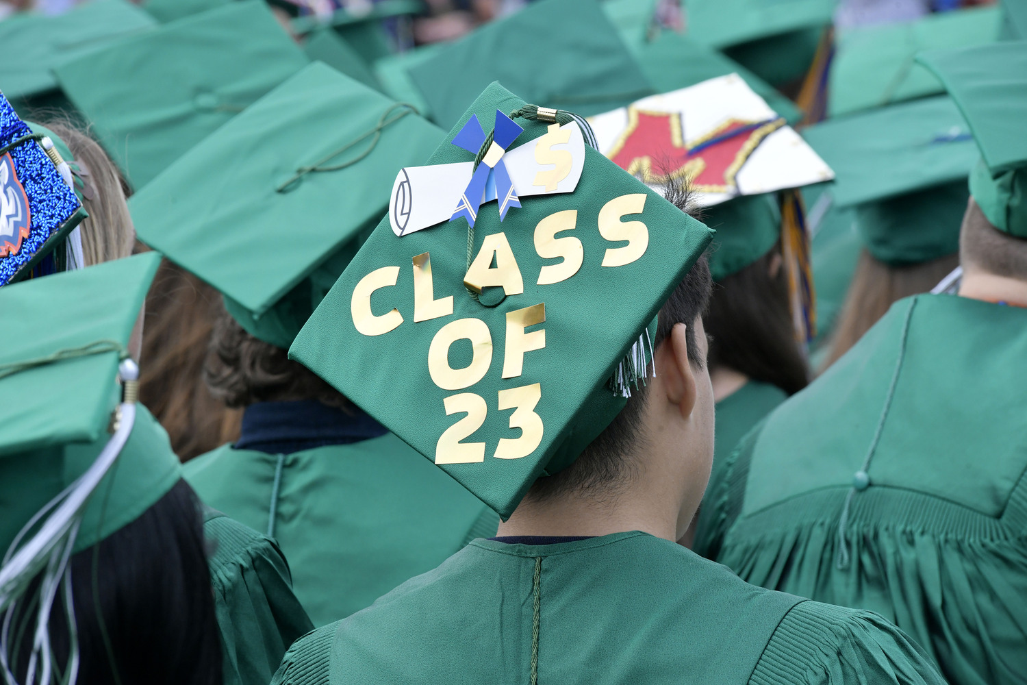 Westhampton Beach High School graduation on Friday evening.  DANA SHAW