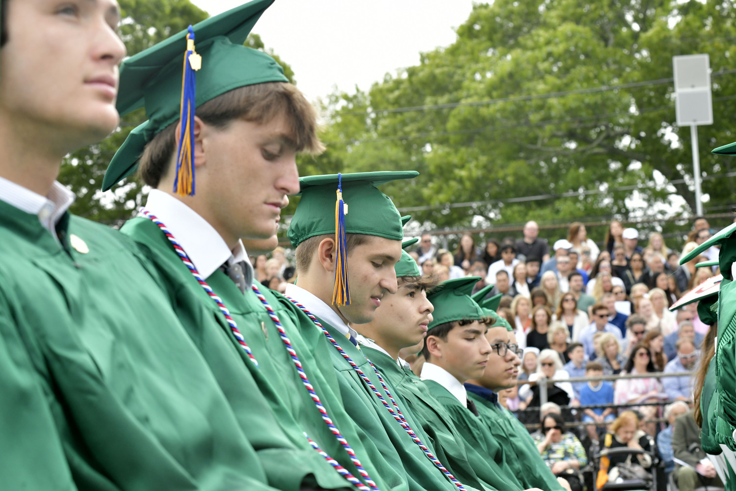 Westhampton Beach High School graduation on Friday evening.  DANA SHAW