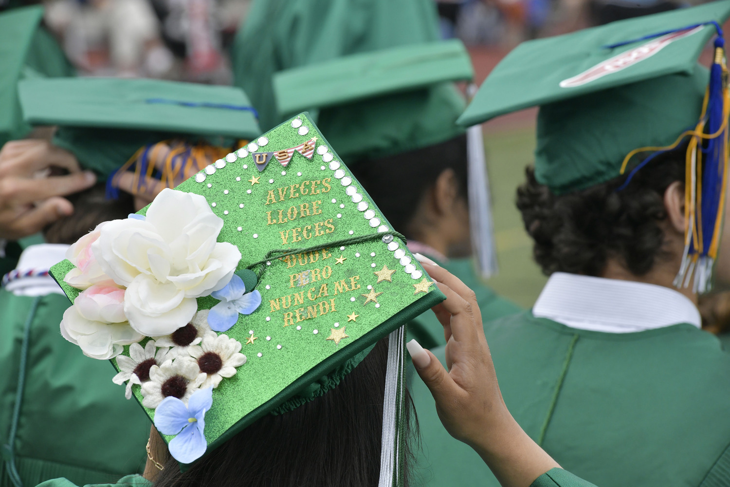 Westhampton Beach High School graduation on Friday evening.  DANA SHAW