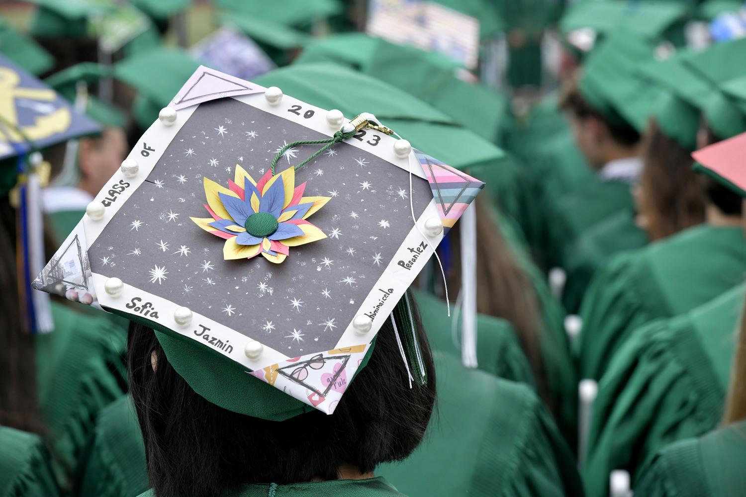 Westhampton Beach High School graduation on Friday evening.  DANA SHAW