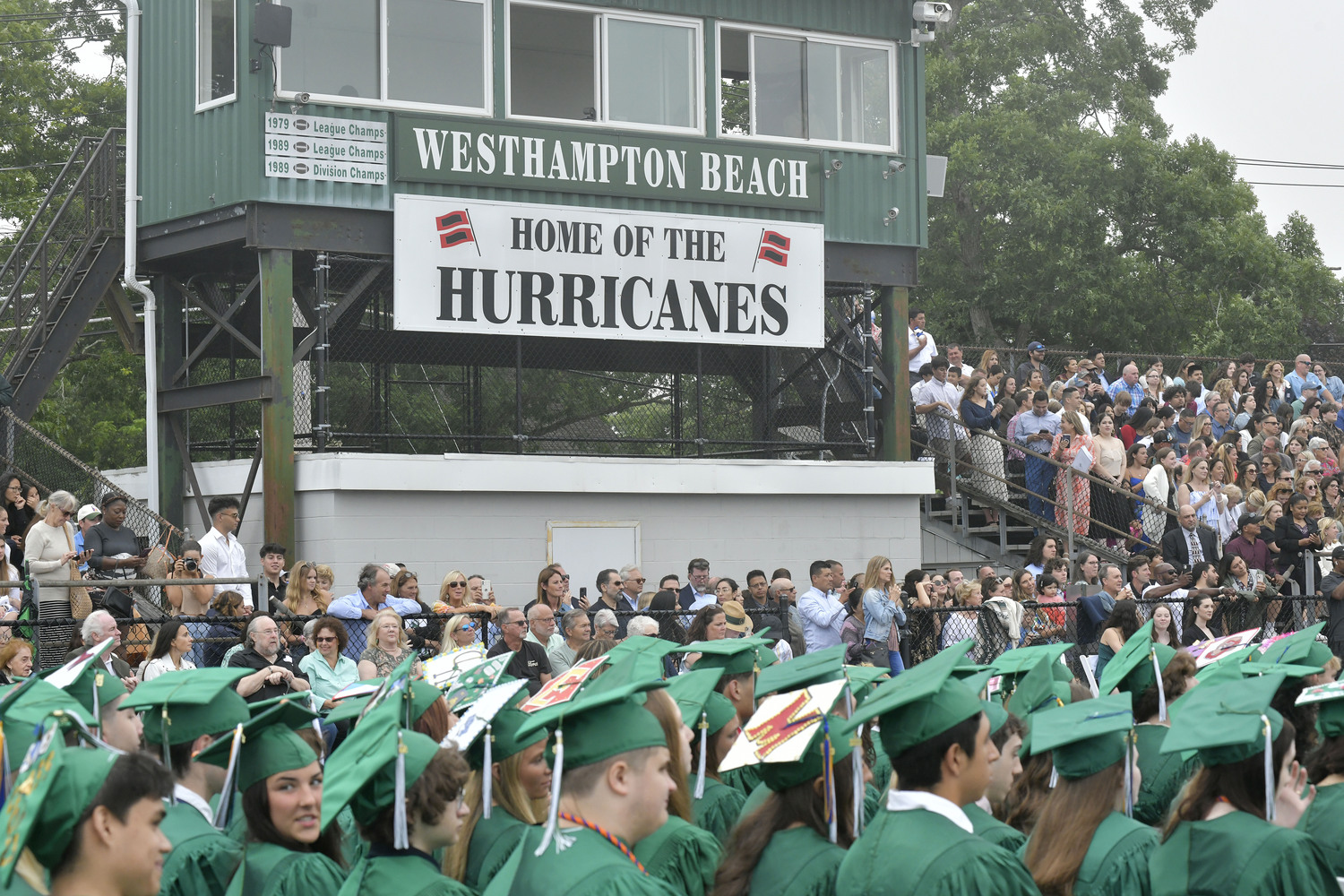 Westhampton Beach High School graduation on Friday evening.  DANA SHAW