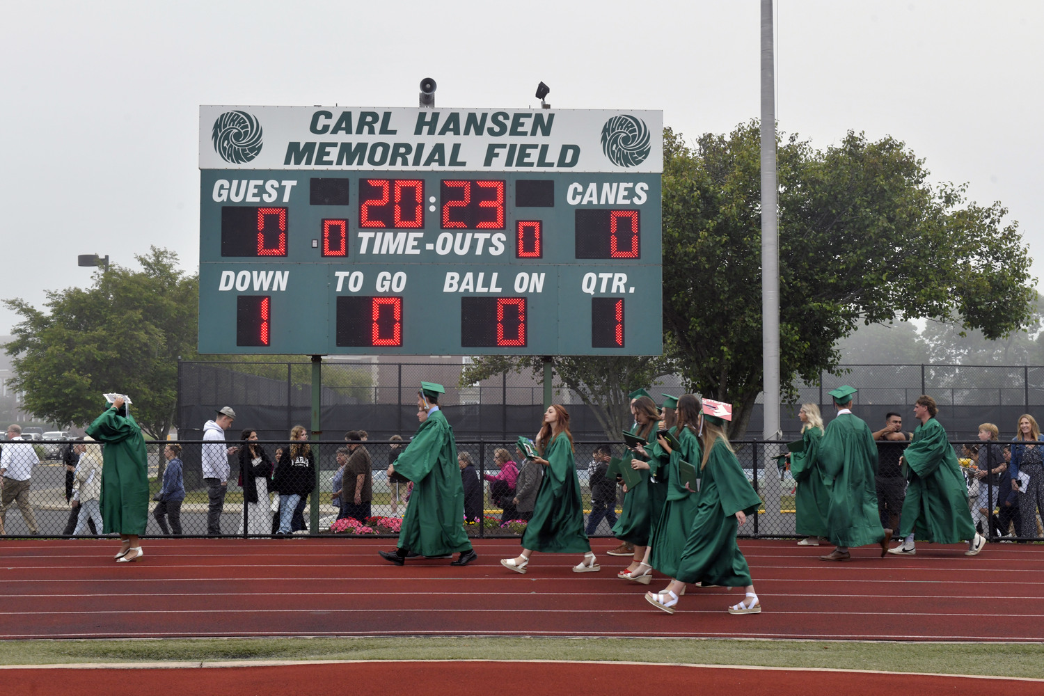 Westhampton Beach High School graduation on Friday evening.  DANA SHAW