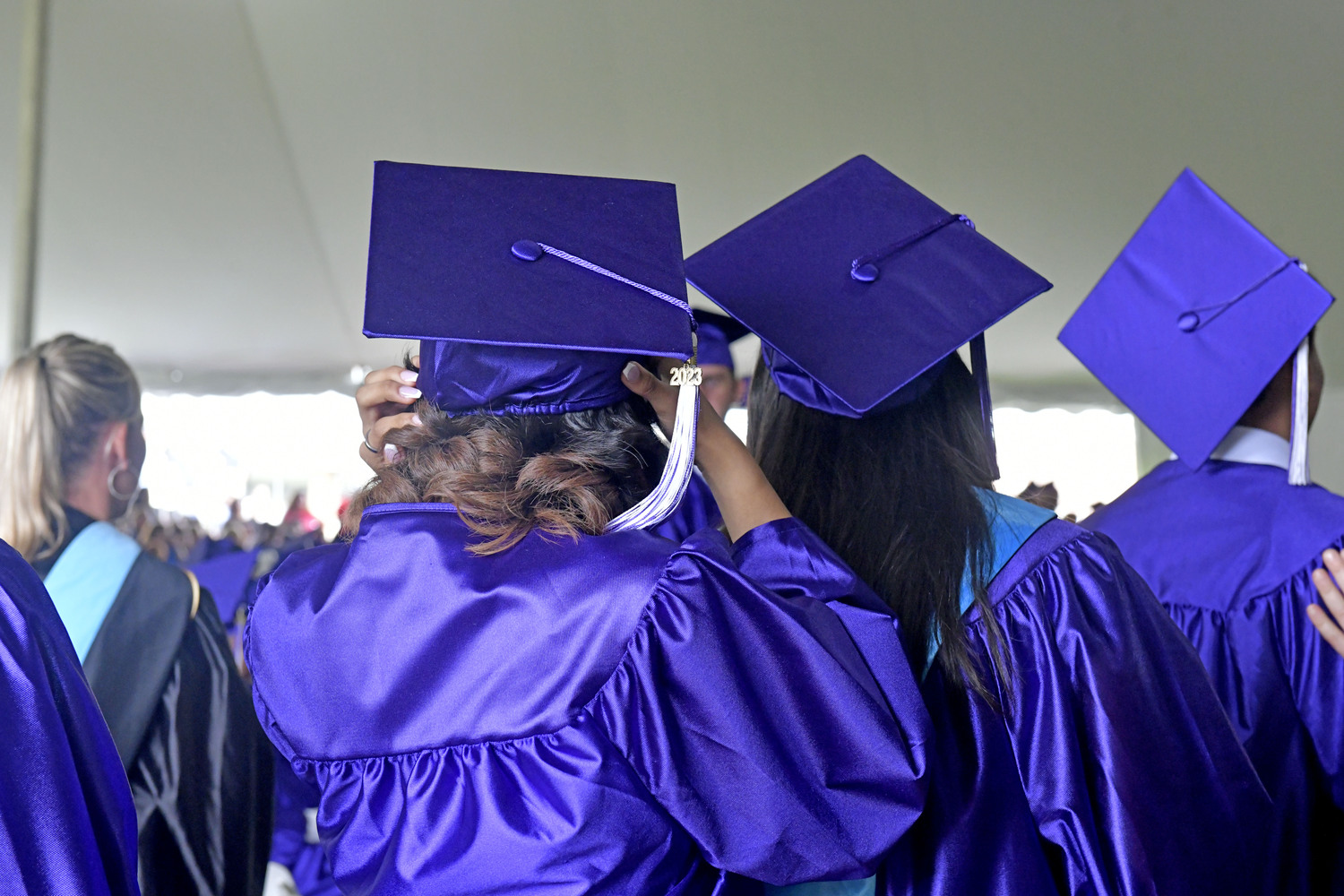 Hampton Bays High School graduation on Saturday.  DANA SHAW