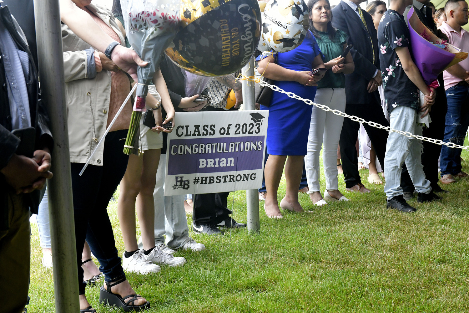 Hampton Bays High School graduation on Saturday.  DANA SHAW