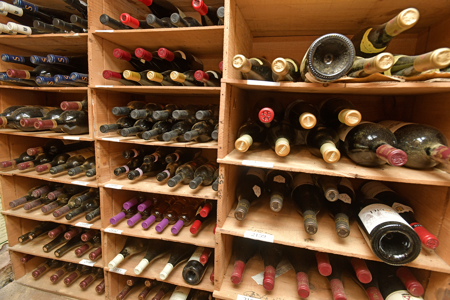 The wine cellar at the American Hotel in Sag Harbor.   DANA SHAW