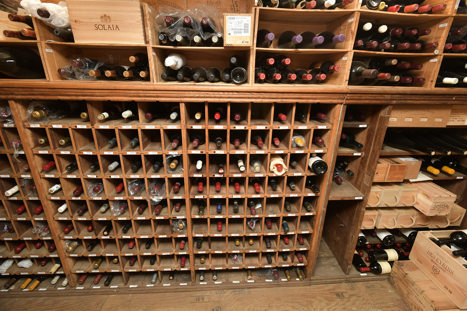 The wine cellar at the American Hotel in Sag Harbor.   DANA SHAW