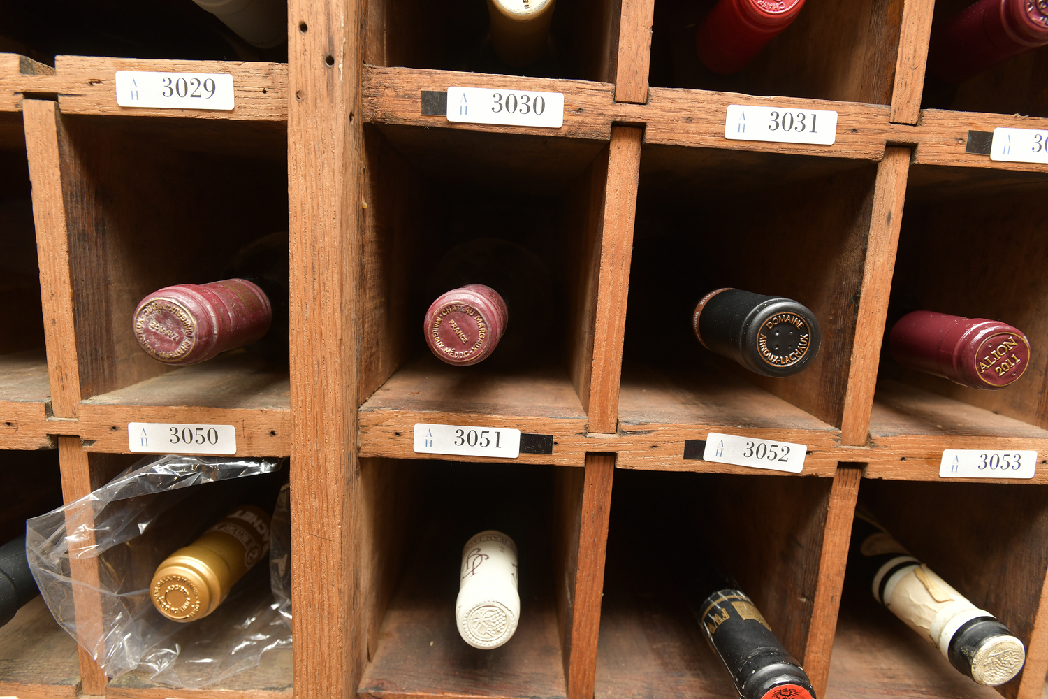 The wine cellar at the American Hotel in Sag Harbor.   DANA SHAW