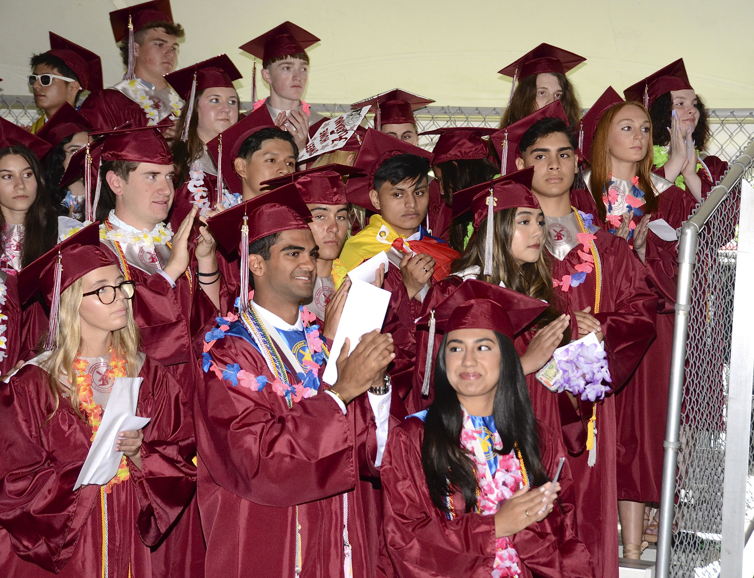 East Hampton graduates at commencement exercises on Friday night.  KYRIL BROMLEY