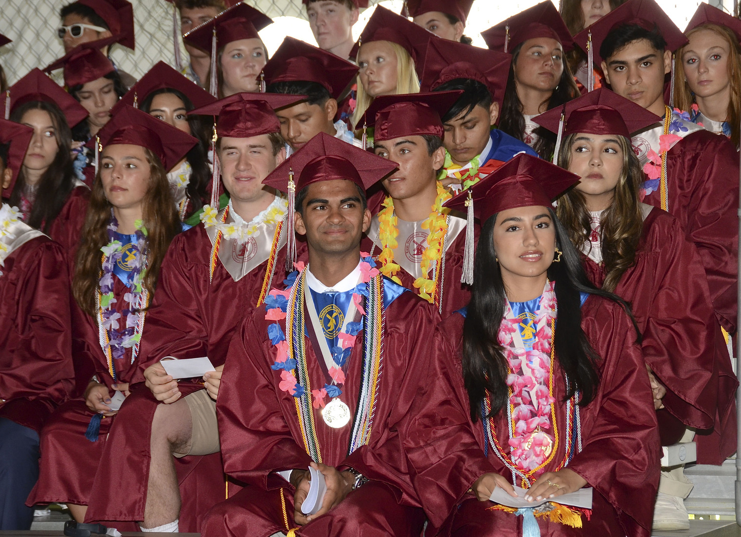 East Hampton graduates at commencement exercises on Friday night.  KYRIL BROMLEY