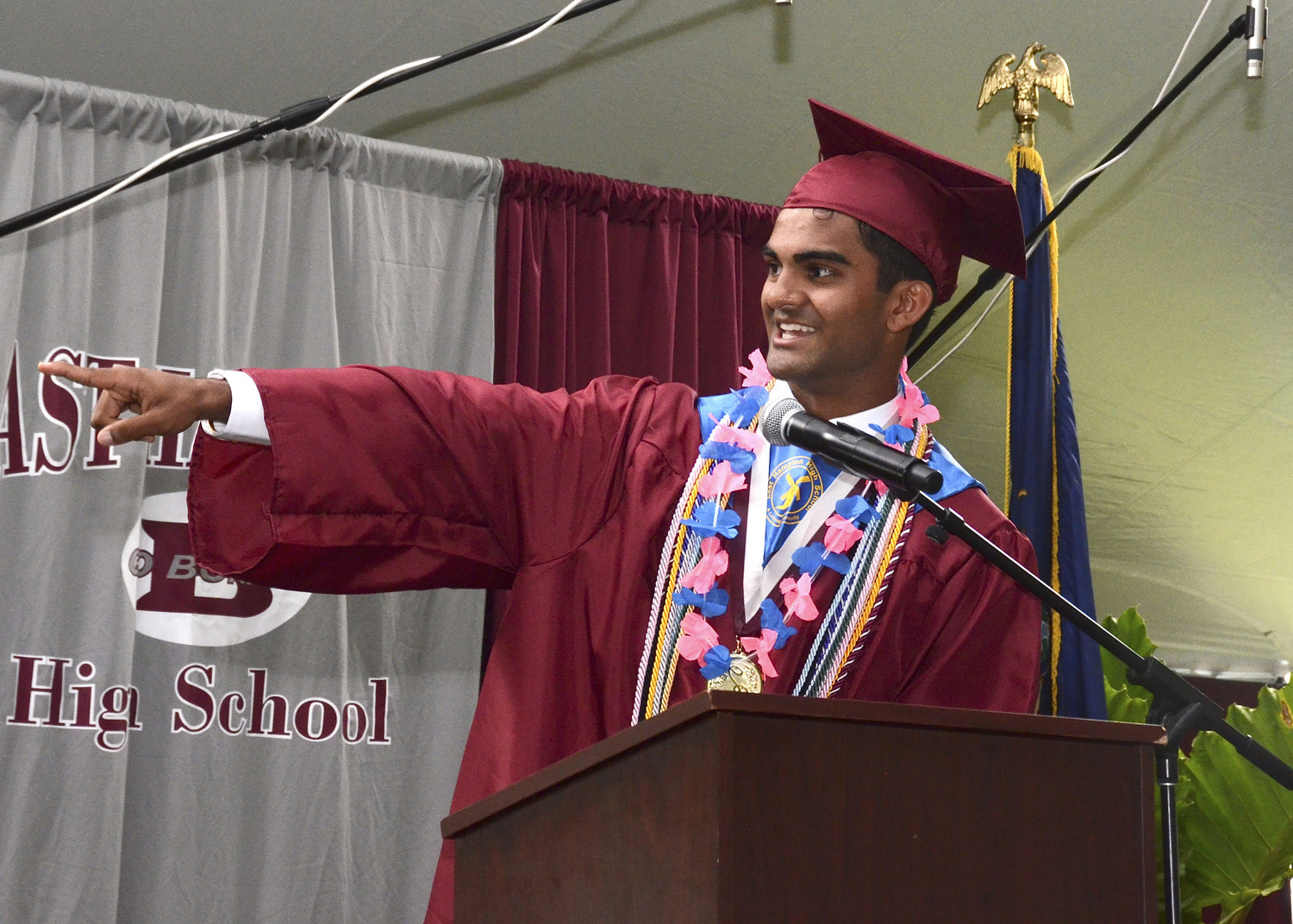 East Hampton High School Salutatorian  Aryan Chugh. KYRIL BROMLEY