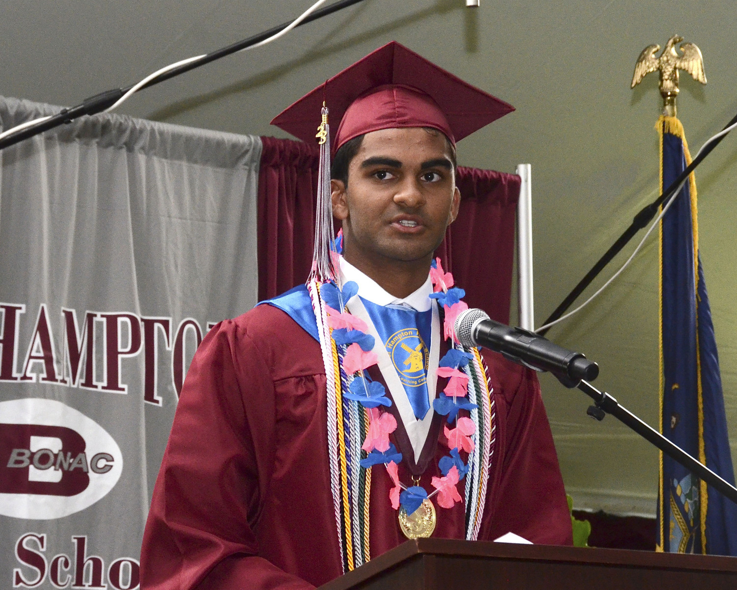 East Hampton High School Salutatorian  Aryan Chugh. KYRIL BROMLEY