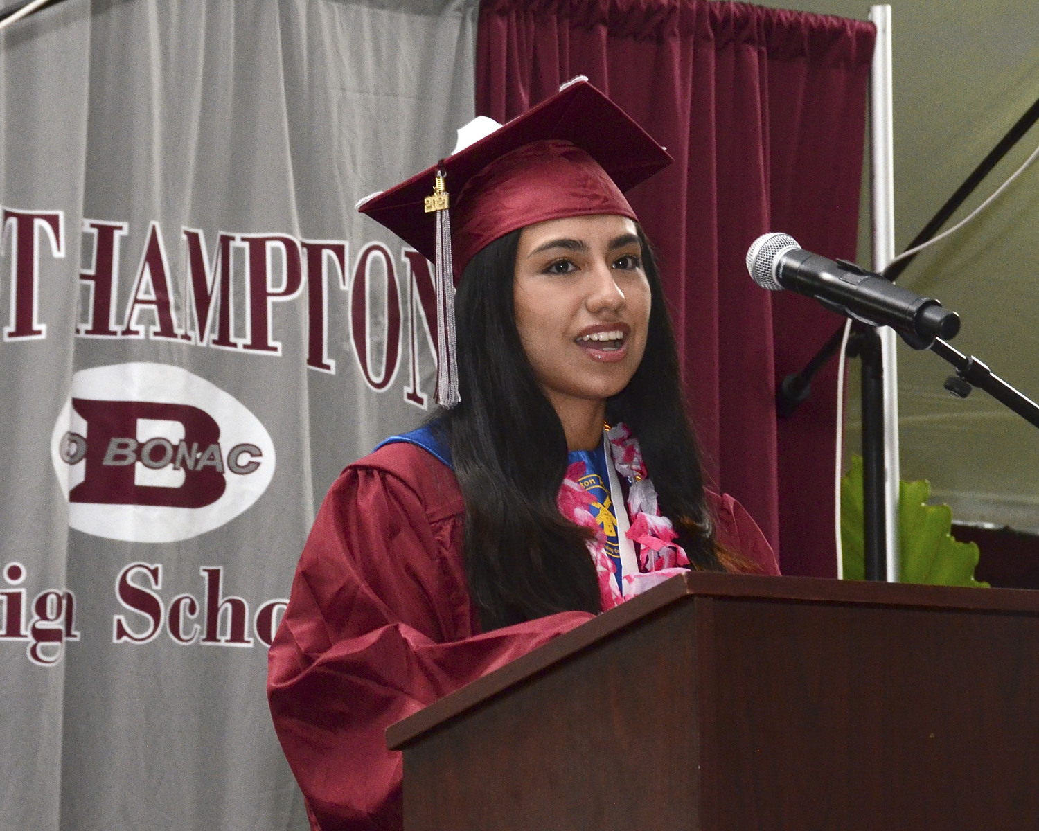 East Hampton High School Valedictorian Nicole Velez.  KYRIL BROMLEY