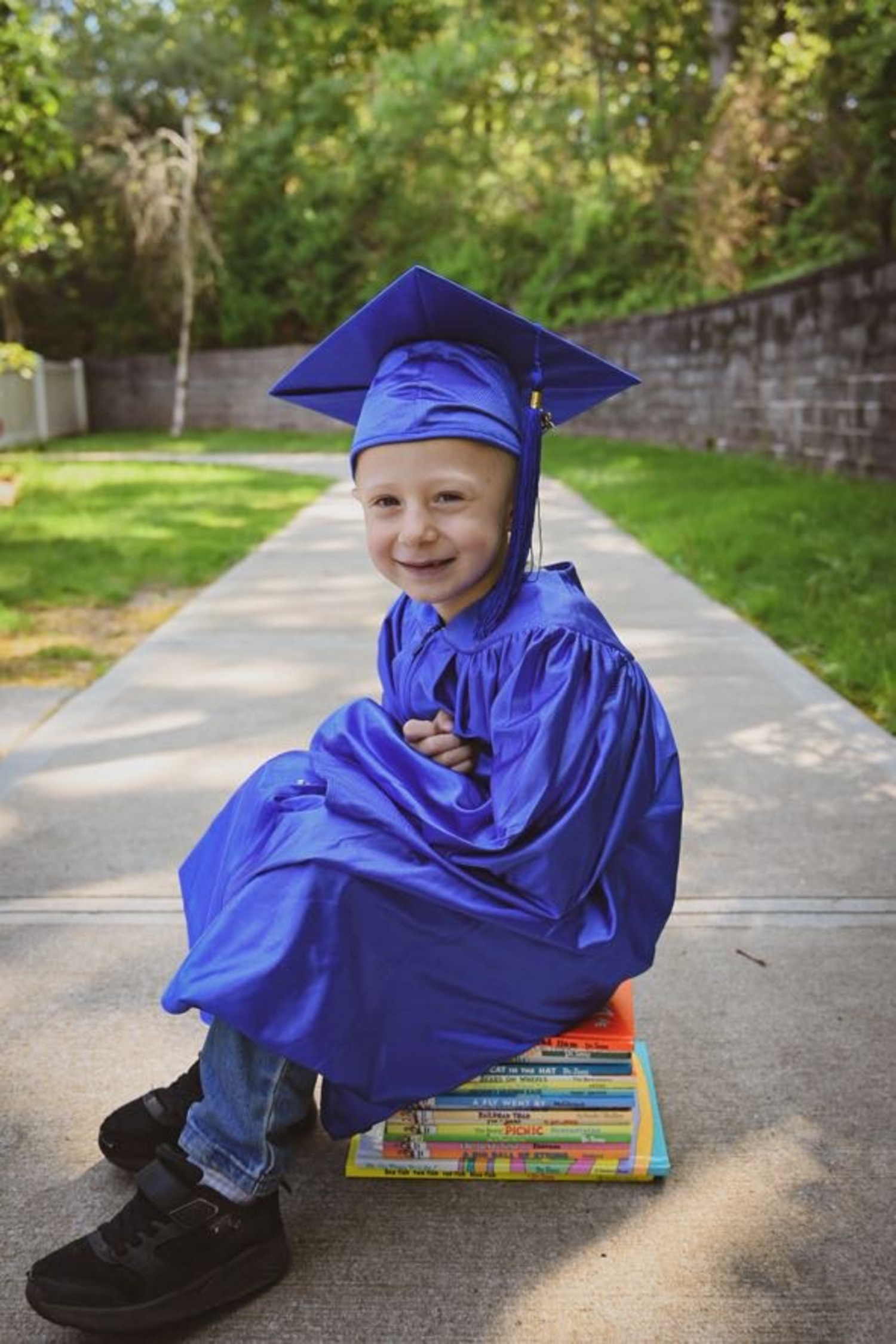 Our Lady of the Hamptons pre-K graduate Michael Vaisar is ready for kindergarten. COURTESY OUR LADY OF THE HAMPTONS SCHOOL