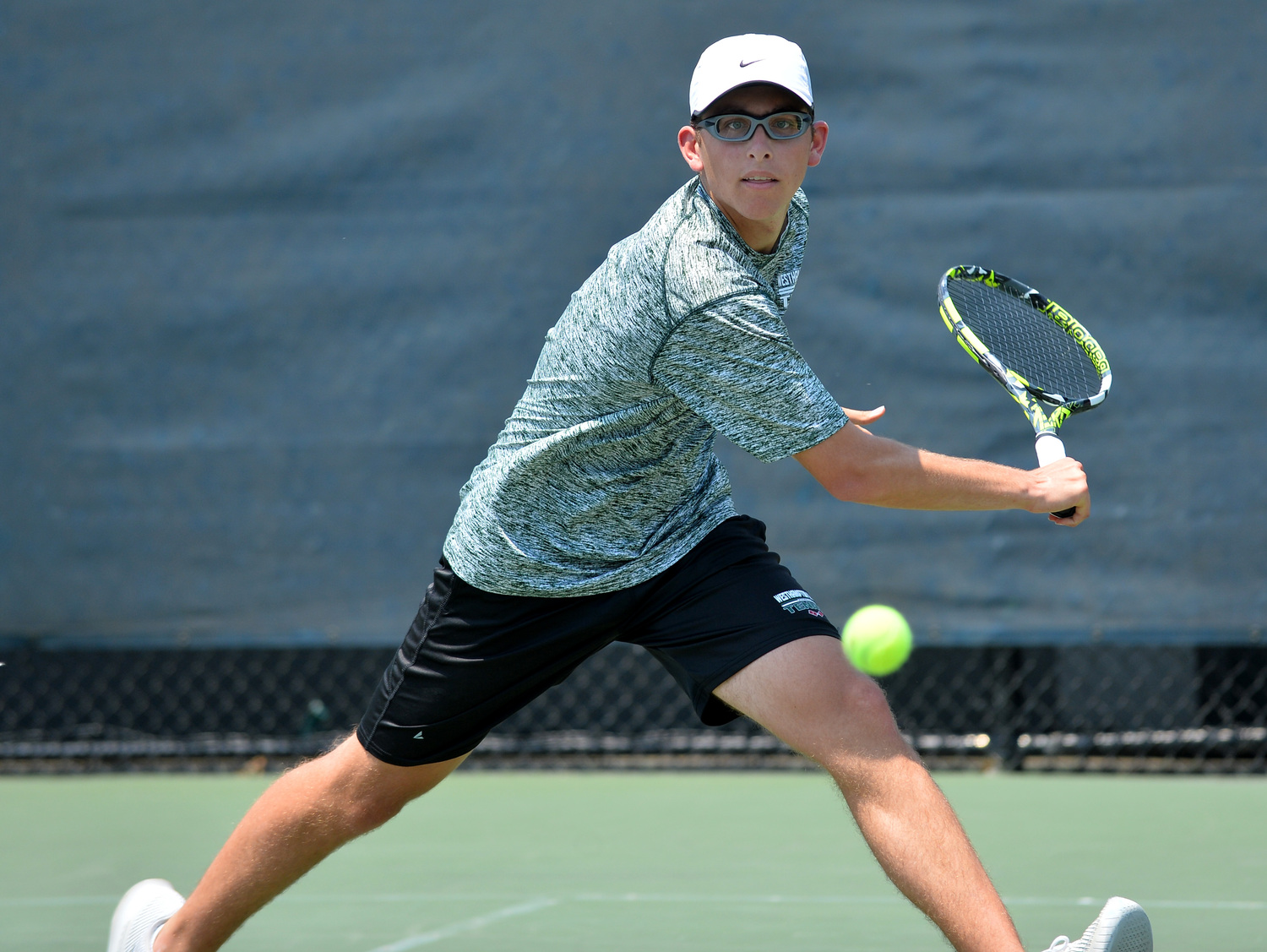 Westhampton Beach sophomore Giancarlo Volpe competed at the New York State Individual Boys Tennis Championships this past weekend.   DAMION REID