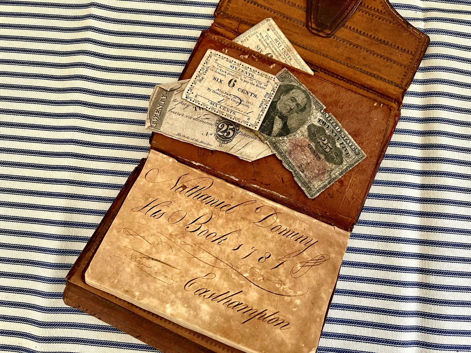 a Dominy wallet on view in 