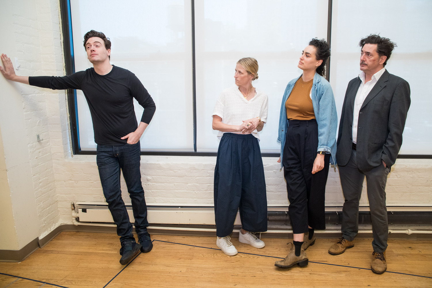 Erich Bergen, Mamie Gummer, Rosa Gilmore and Reg Rogers during rehearsals of 