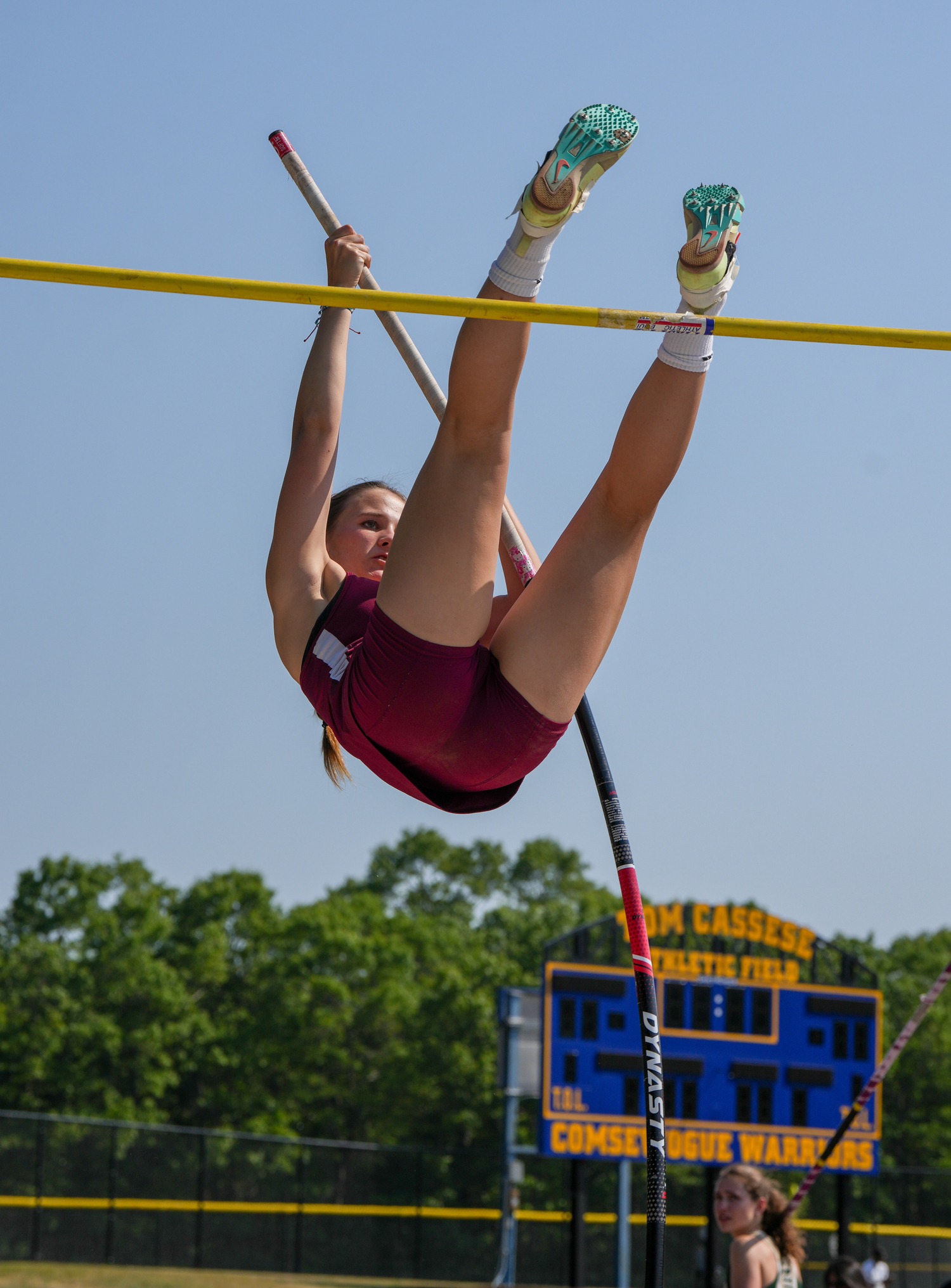 Southampton sophomore Harper Souhrada competed in the pole vault on Friday.   RON ESPOSITO