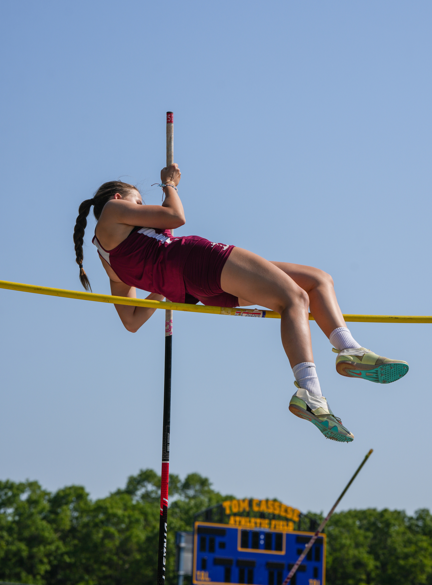 Southampton sophomore Harper Souhrada competed in the pole vault on Friday.   RON ESPOSITO