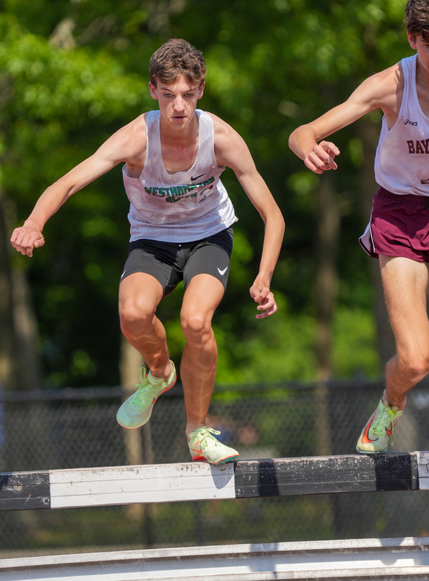 Westhampton Beach junior Trevor Hayes was the Division I Champion of the 3,000-meter steeplechase.   RON ESPOSITO