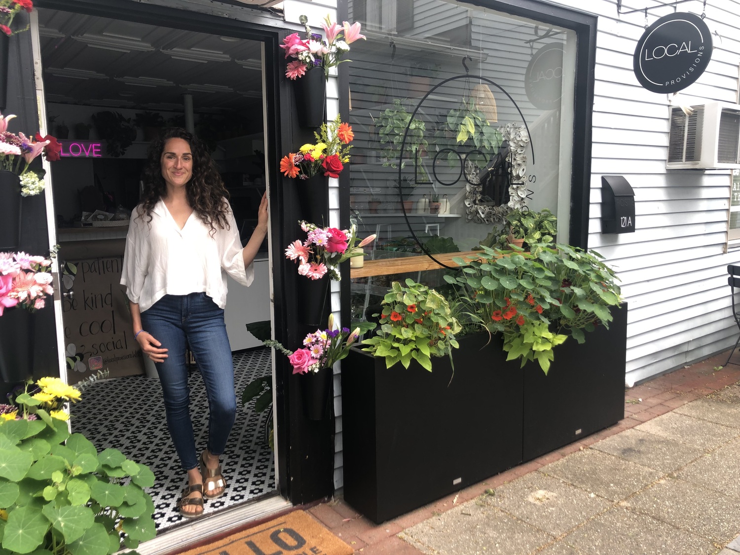 Jennifer Neubauer at her new store, Local Provisions, in Westhampton Beach. CAILIN RILEY
