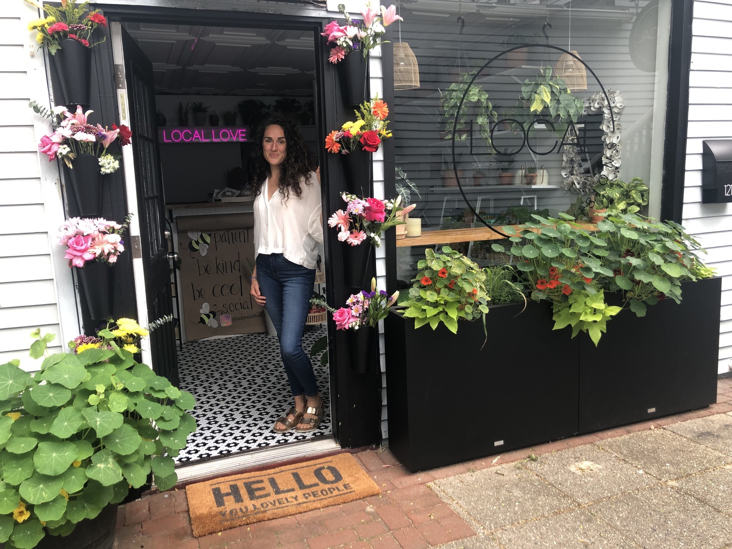 Jennifer Neubauer at her new store, Local Provisions, in Westhampton Beach. CAILIN RILEY