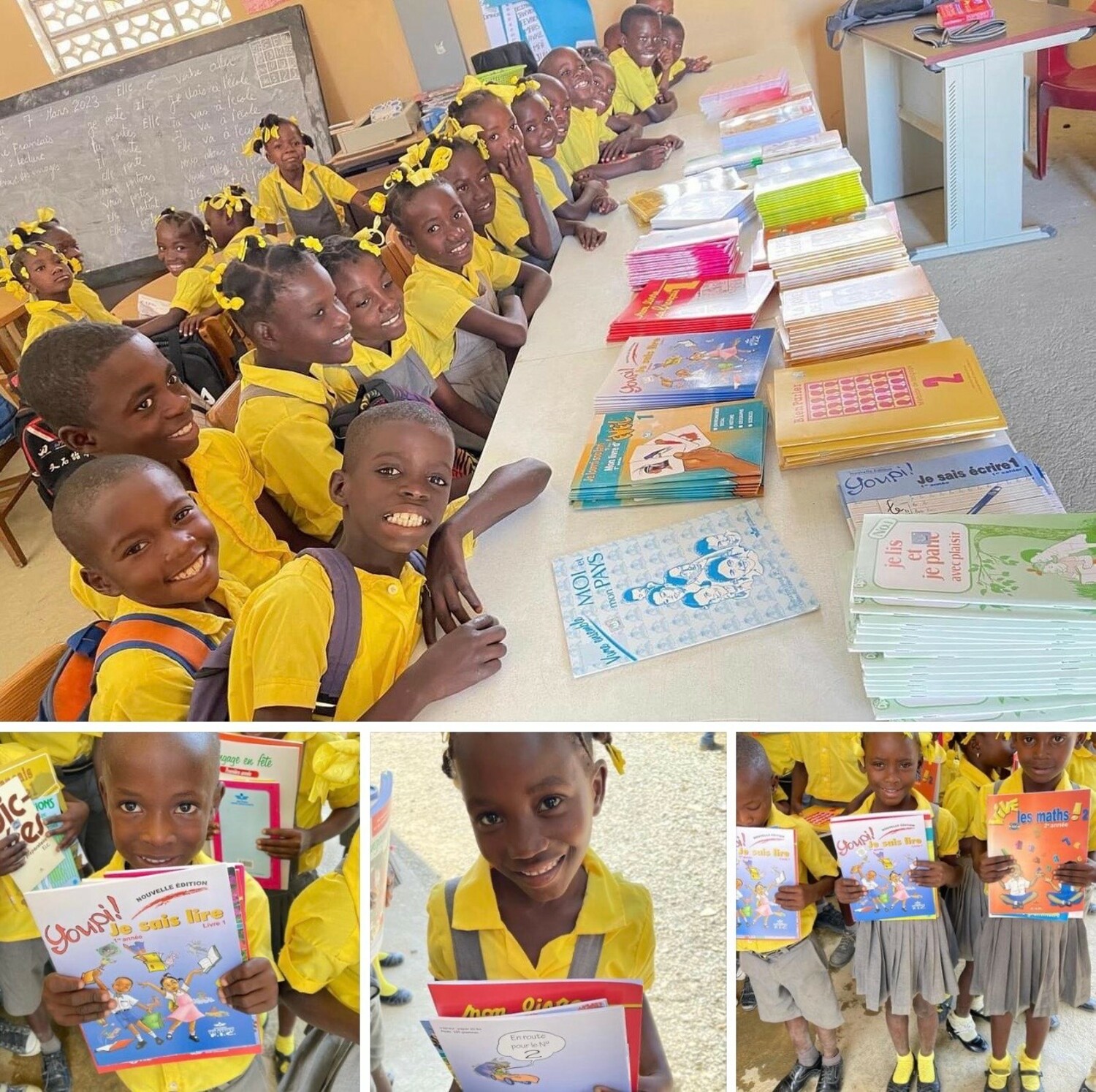 Students at the Wings Over Haiti school, Eco-Ecole D’Amitie. COURTESY WINGS OVER HAITI