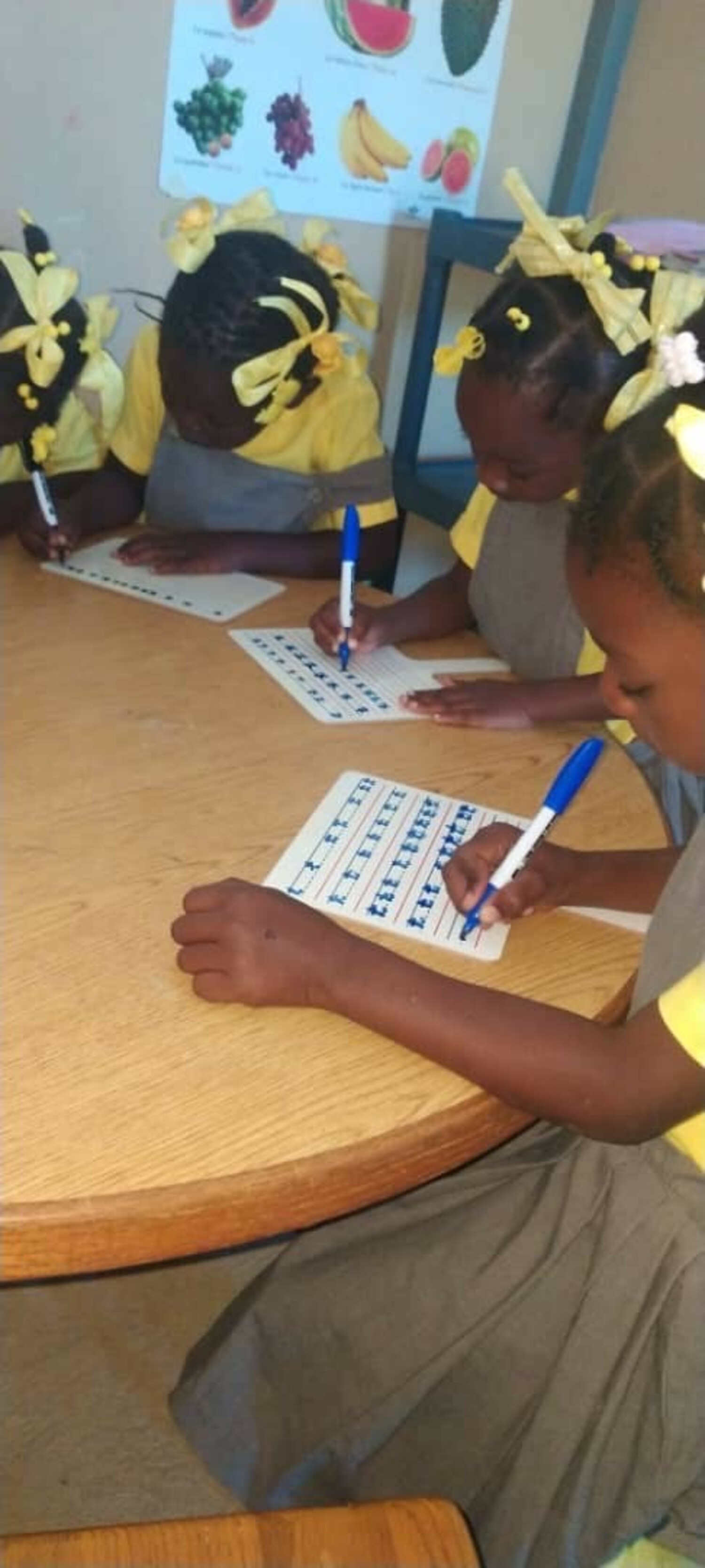 Students at the Wings Over Haiti school, Eco-Ecole D’Amitie. COURTESY WINGS OVER HAITI