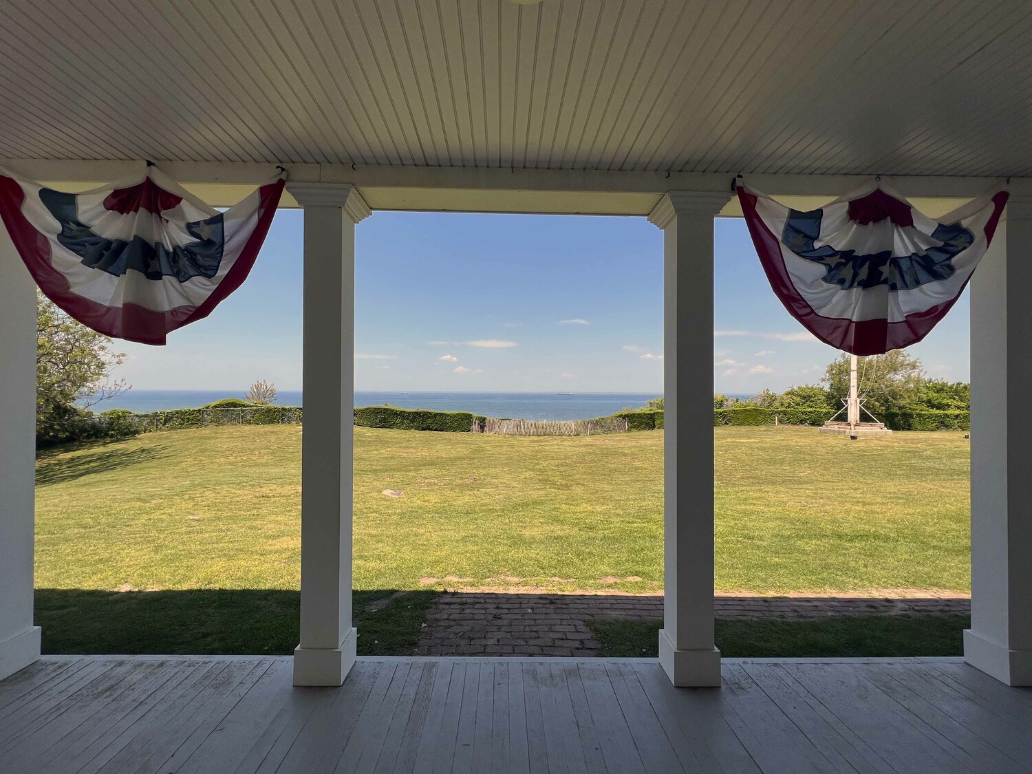 A view from the porch of the Horton Point Lighthouse.    DANA SHAW