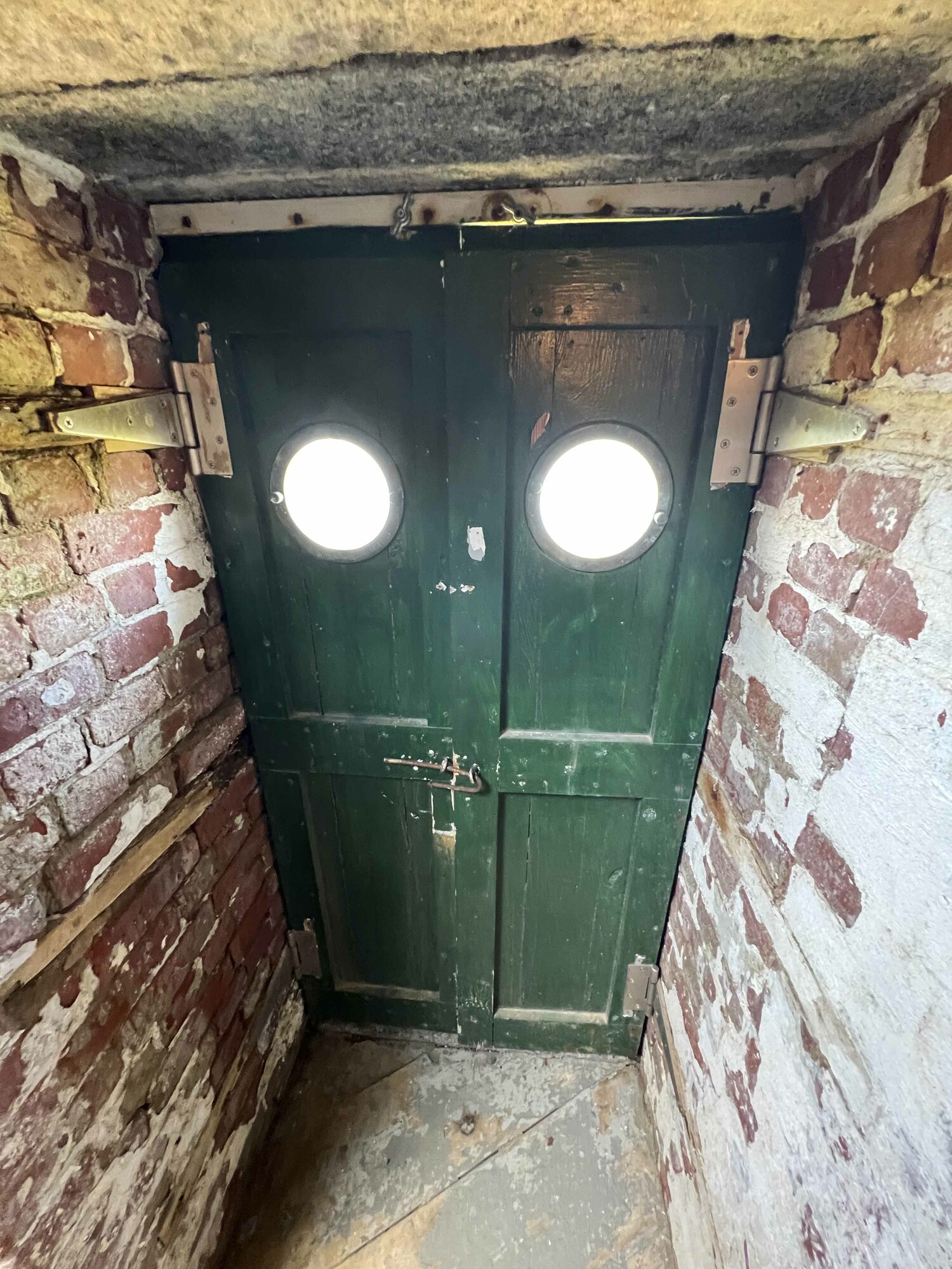 Doors leading out to a landing below the lantern room.  DANA SHAW