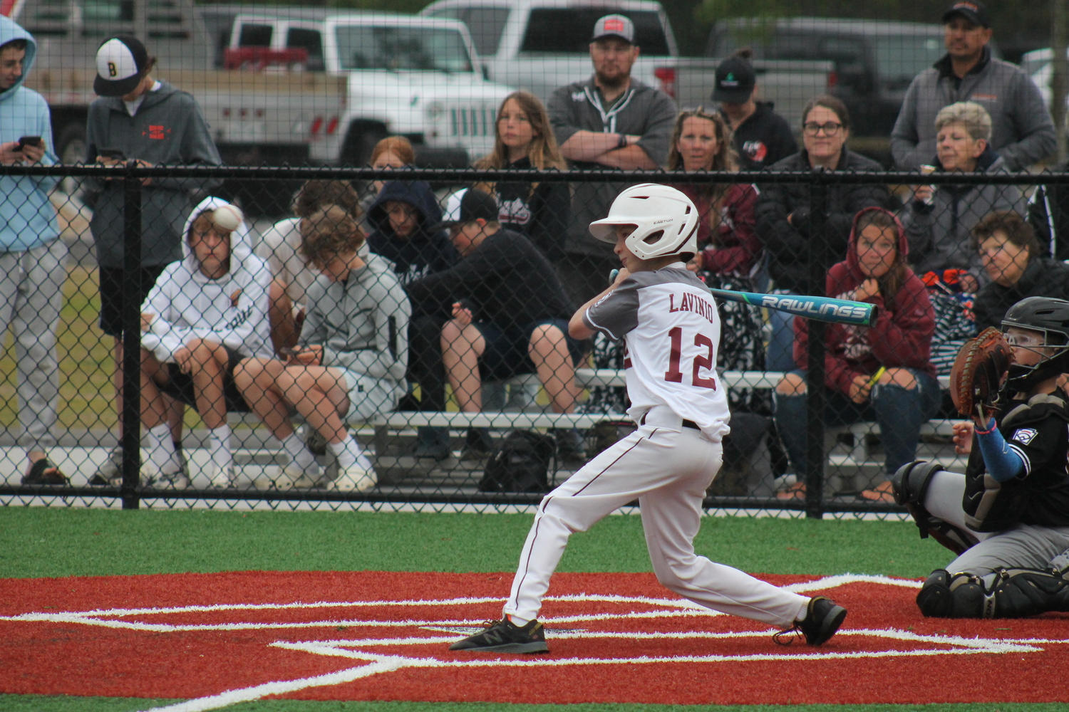 Michael Lavinio at the plate for Southampton.   KRIS VINSKI