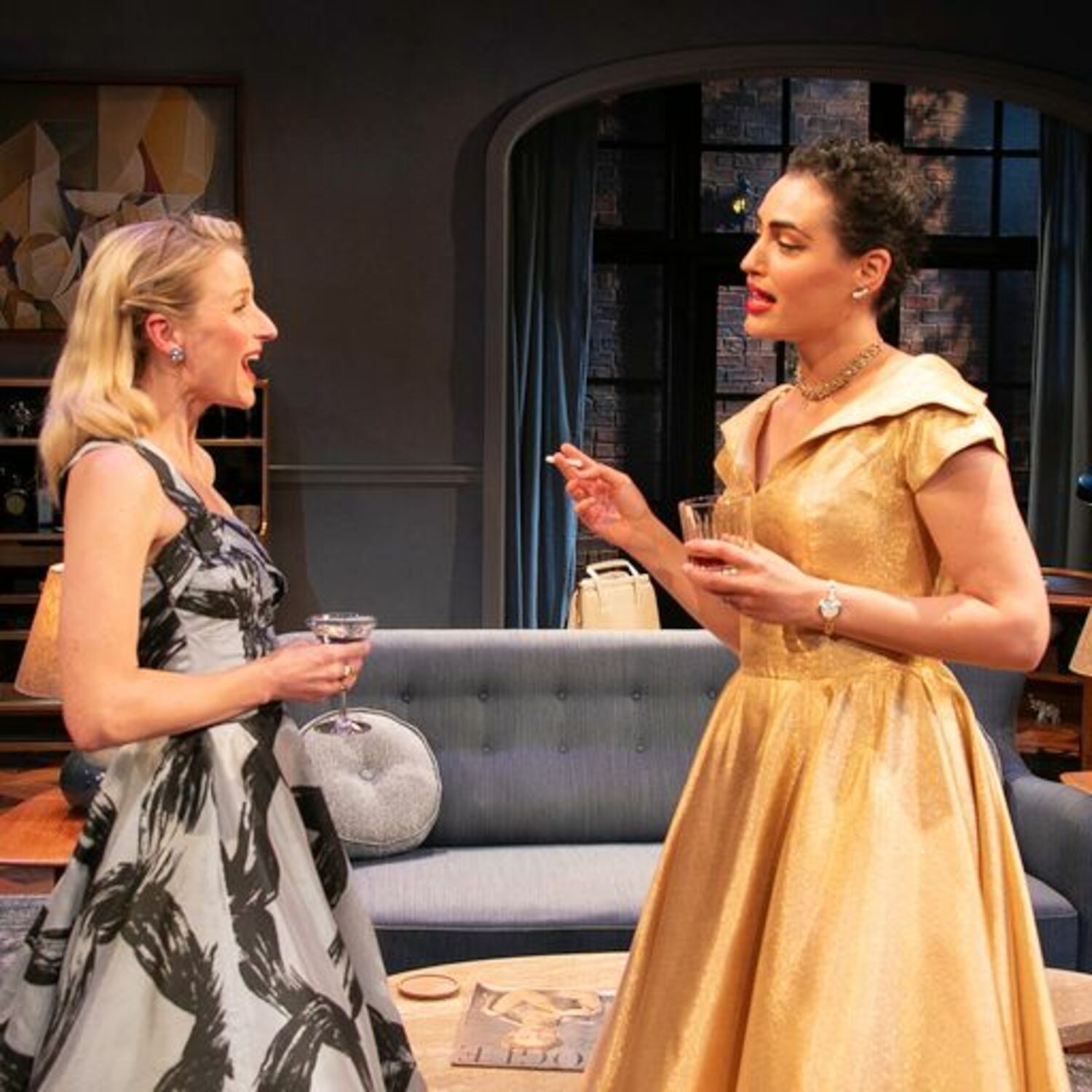 Margot (Mammie Gummer) and Maxine (Rosa Gilmore ) in a scene from Bay Street Theater's 