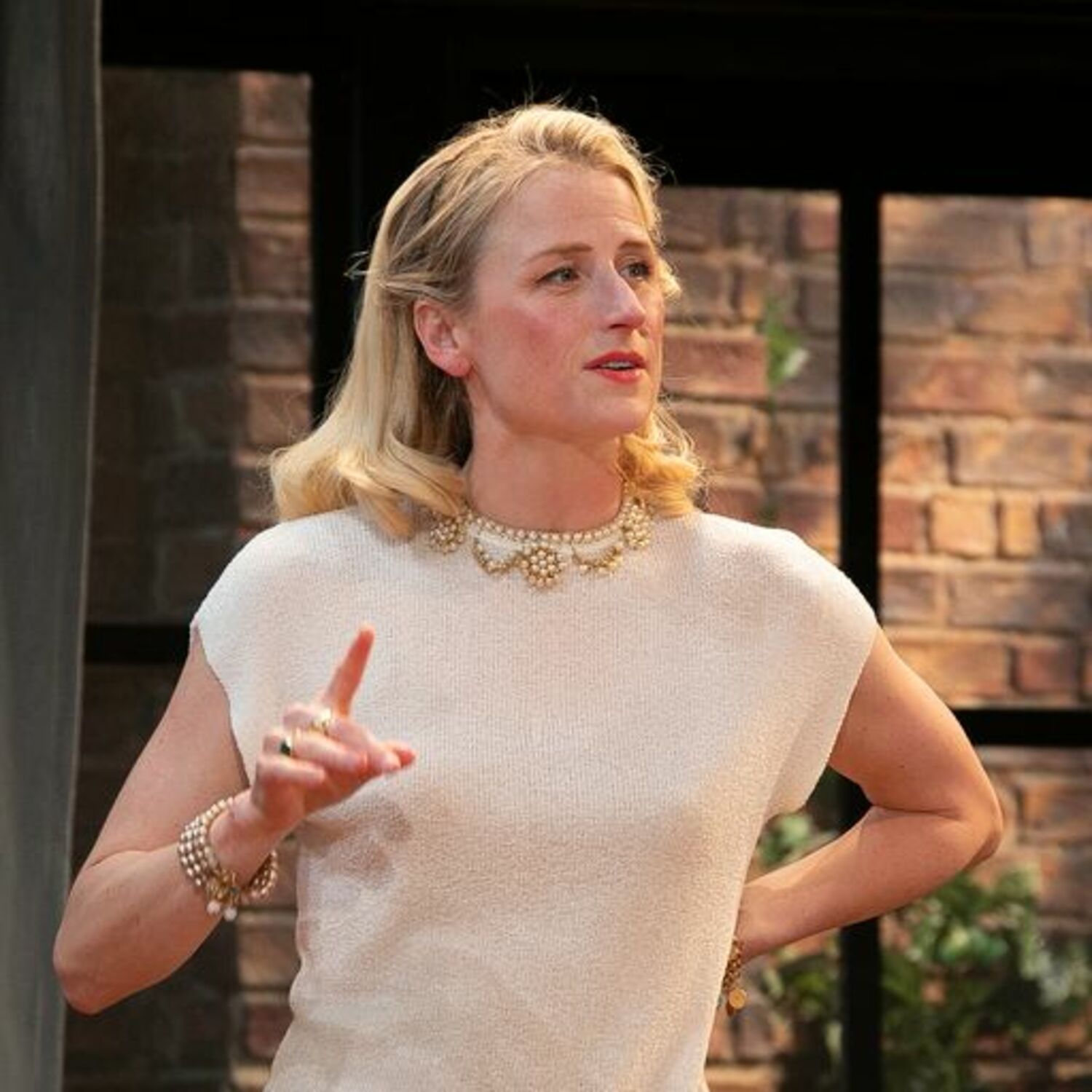 Margot (Mammie Gummer) in a scene from Bay Street Theater's 