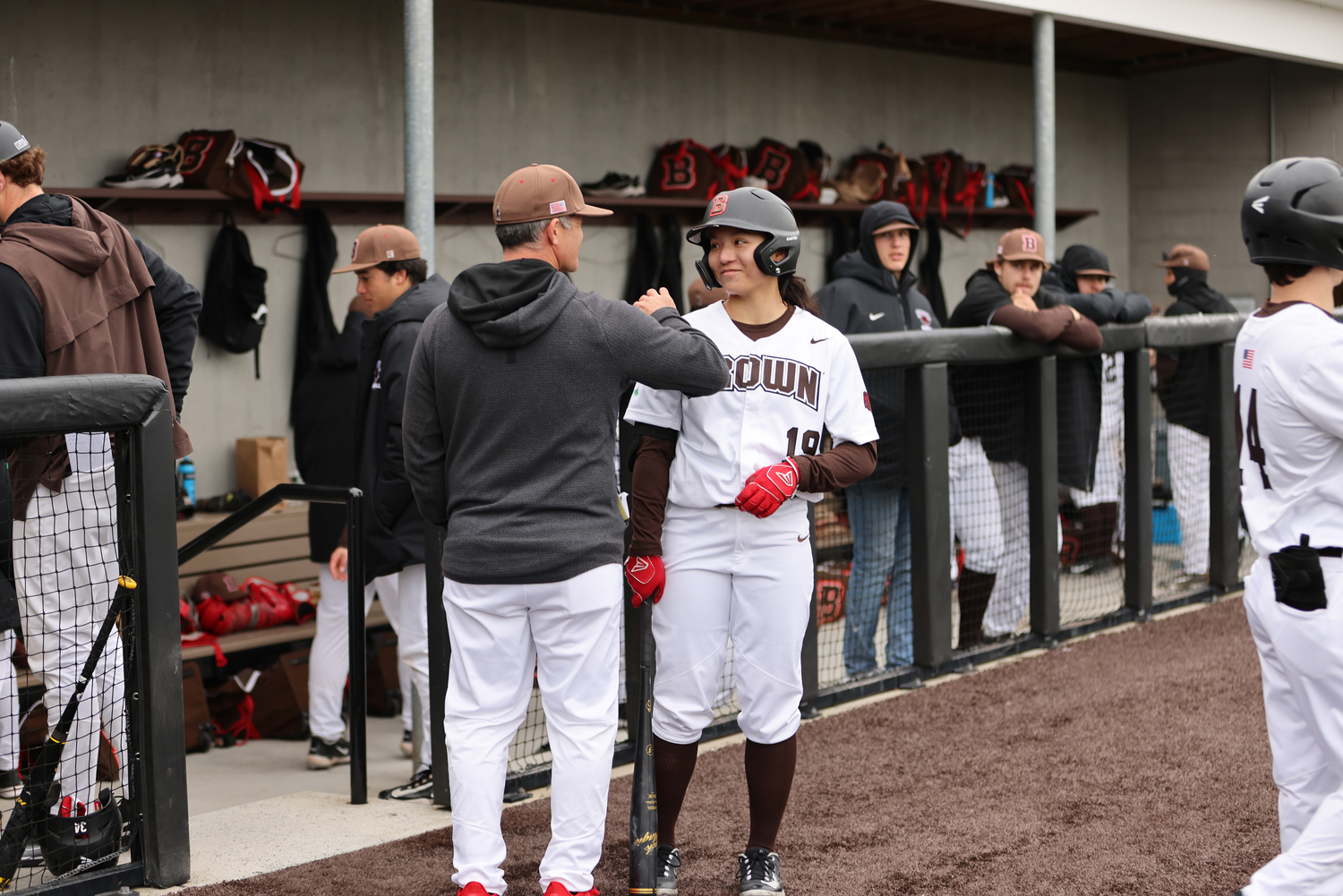 Olivia Pichardo was the first-ever woman to play Division I baseball this past spring, doing so with Brown University.    COURTESY BROWN UNIVERSITY