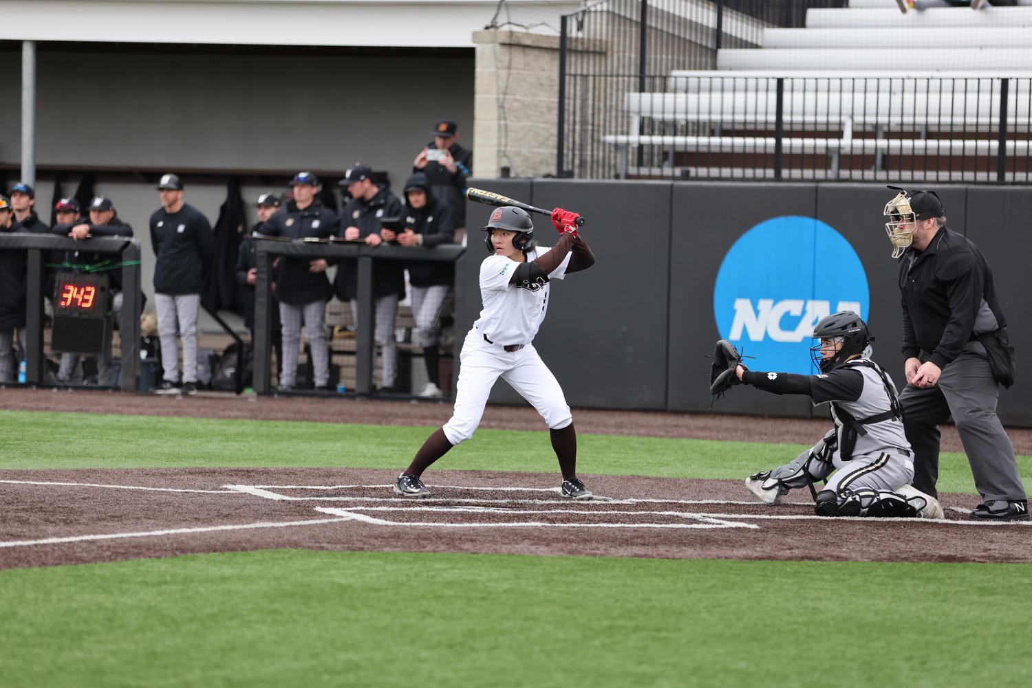 Olivia Pichardo was the first-ever woman to play Division I baseball this past spring, doing so with Brown University.    COURTESY BROWN UNIVERSITY