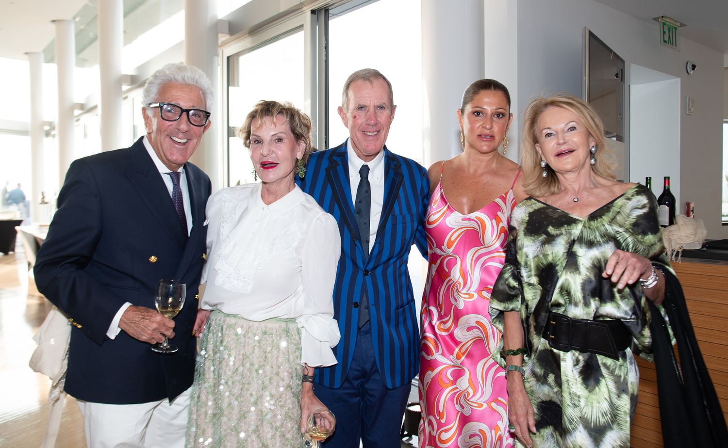 Philip White, Cornelia Heins, Ralph Heins, Kristin Eberstadt and Yvonne Rieber at the Group For the East End's 