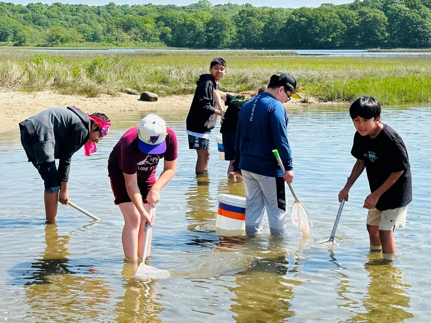 Tuckahoe School sixth graders recently engaged in fun yet educational activities during a three-day outdoor field trip. COURTESY TUCKAHOE SCHOOL