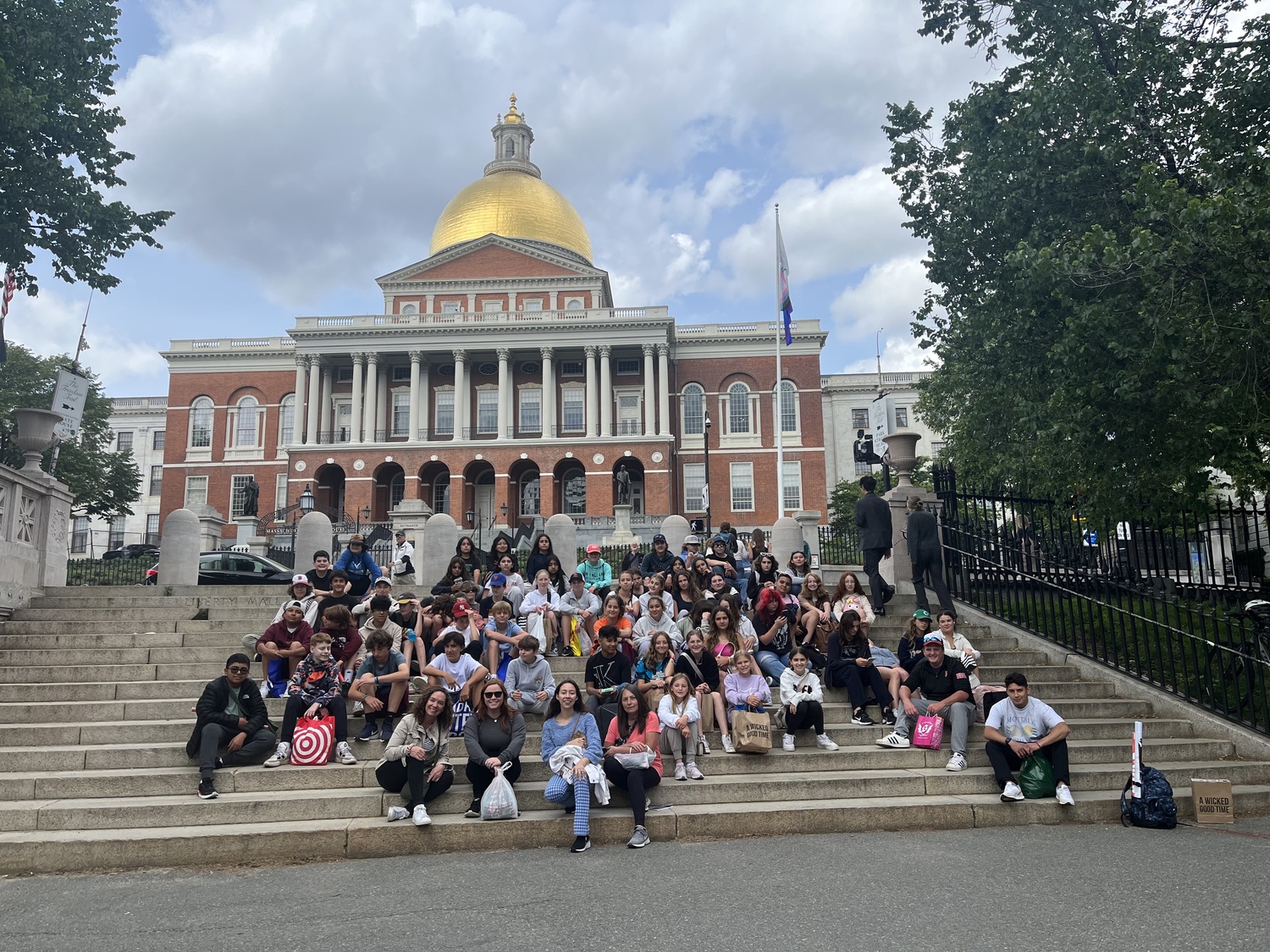 Pierson Middle School students traveled to Boston, Massachusetts to tie their studies on American History to real-time historic sites. COURTESY SAG HARBOR SCHOOL DISTRICT