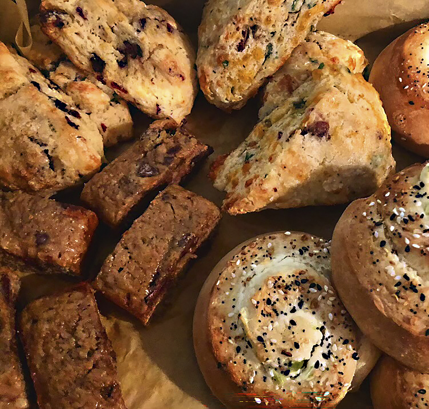 A collection of scones and buns from Sweethampton Cakery.  COURTESY SWEETHAMPTON CAKERY