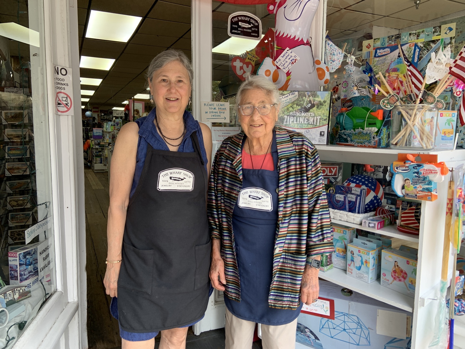 Gwen Waddington and Nada Barry of the Wharf Shop. STEPHEN J. KOTZ PHOTOS