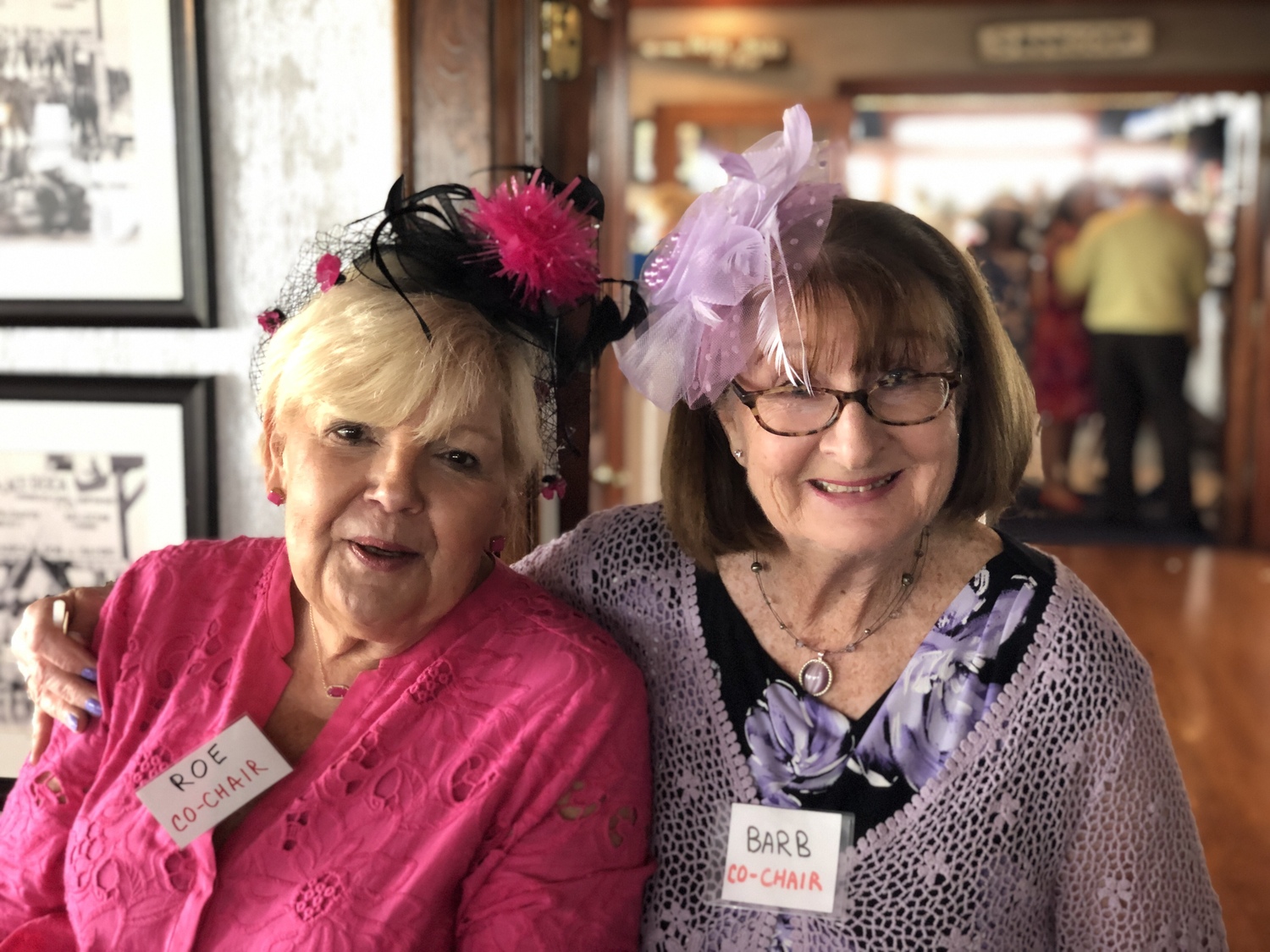 The Hampton Bays Beautification Association recently  held its annual Garden Party at Oakland's restaurant in Hampton Bays. Among those attending were, Roe O'Connor and Barbara Skelly, chairpersons. COURTESY HBBA