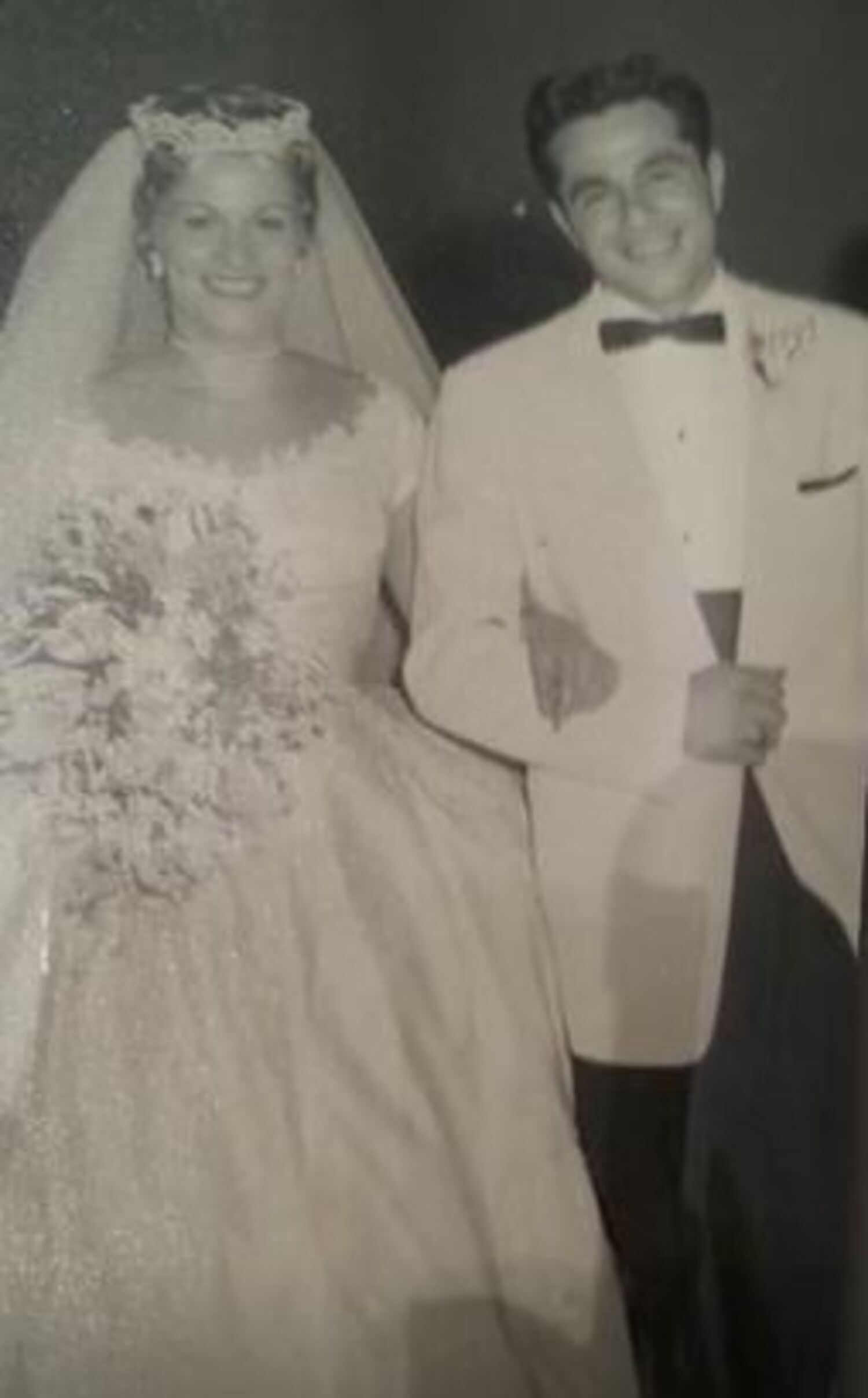 Sonny Mattera on his wedding day with his wife, Claire.