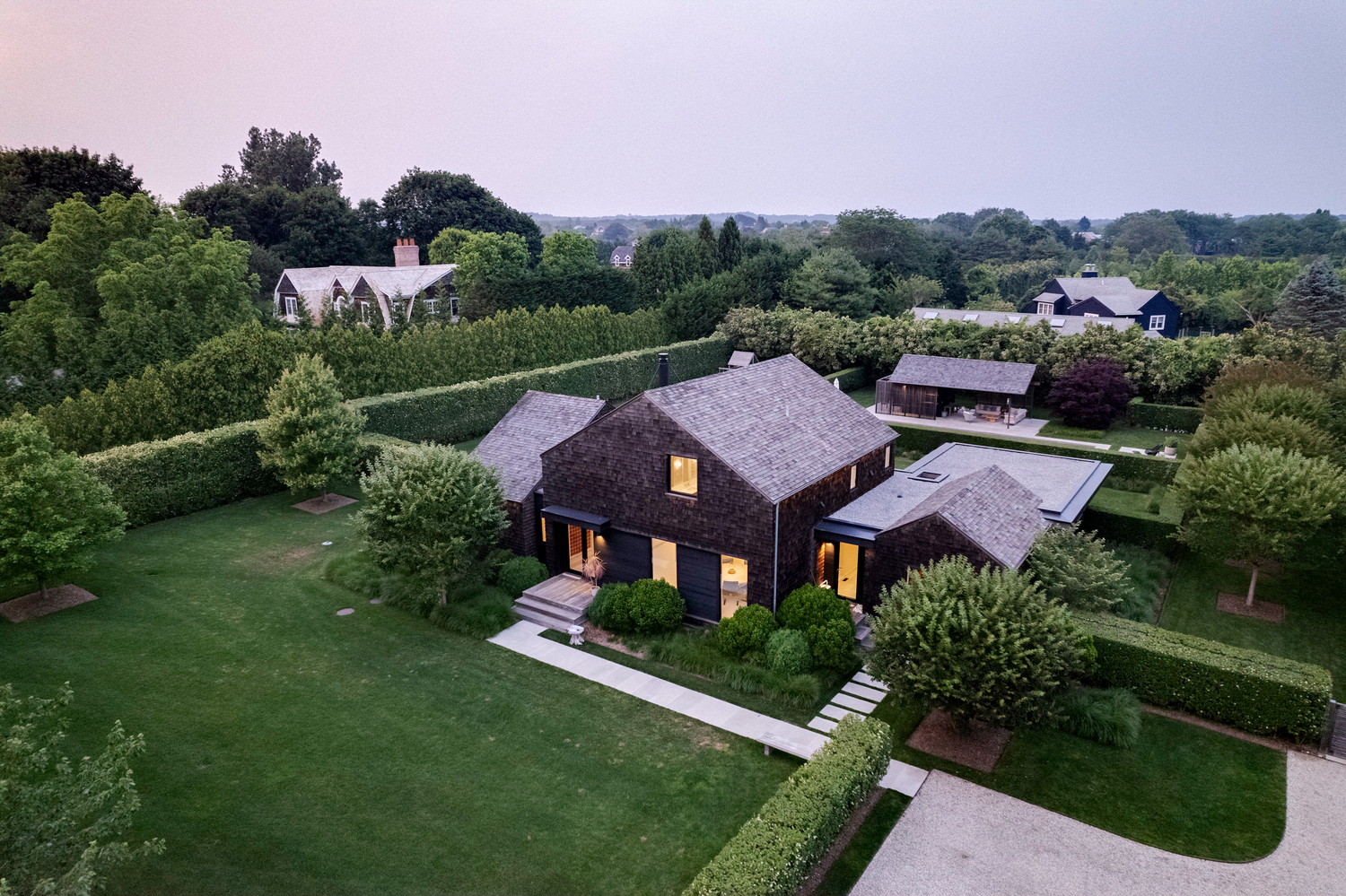 The front of the house at 325 Mitchell Lane in Bridgehampton. RYAN SCOTT FITZGERALD