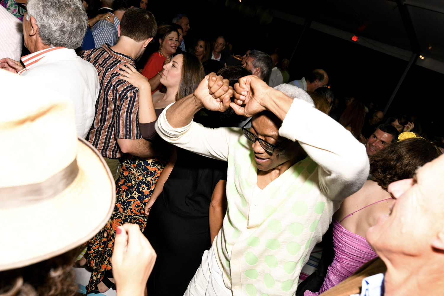 Bill T. Jones dancing at Guild Hall's 2022 Summer Gala. © BFA