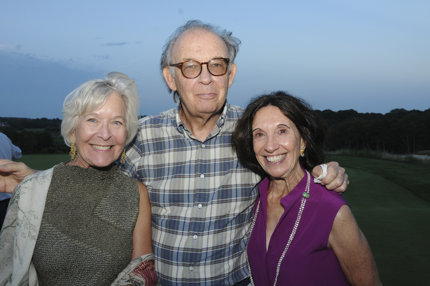 Judy Garson with Emilio and Reina Bassini at the Bridgehampton Chamber Music's 40th annual benefit, 